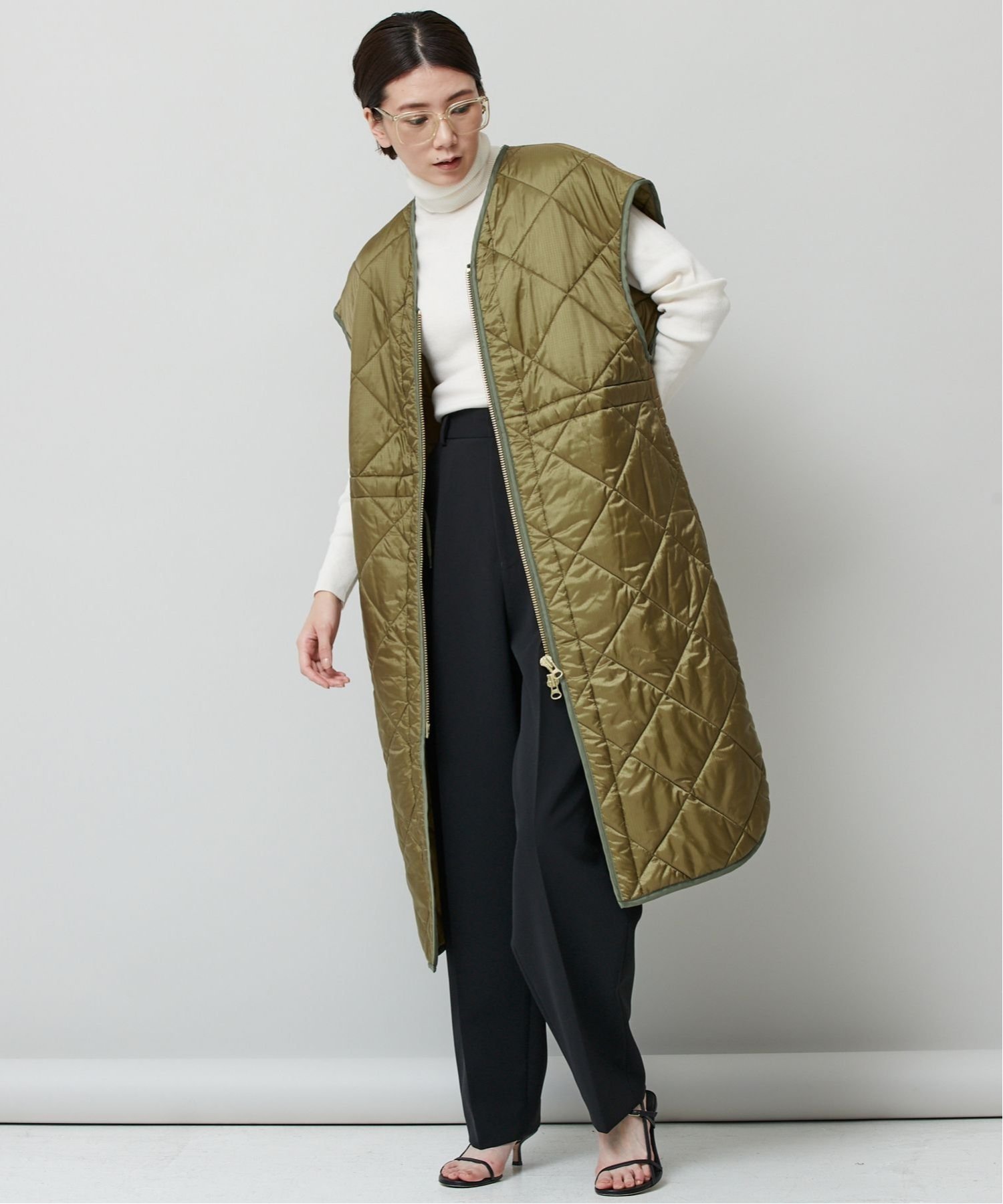 SALE／30%OFF】Curensology ＜&RC＞CL-10キルティングロングベスト