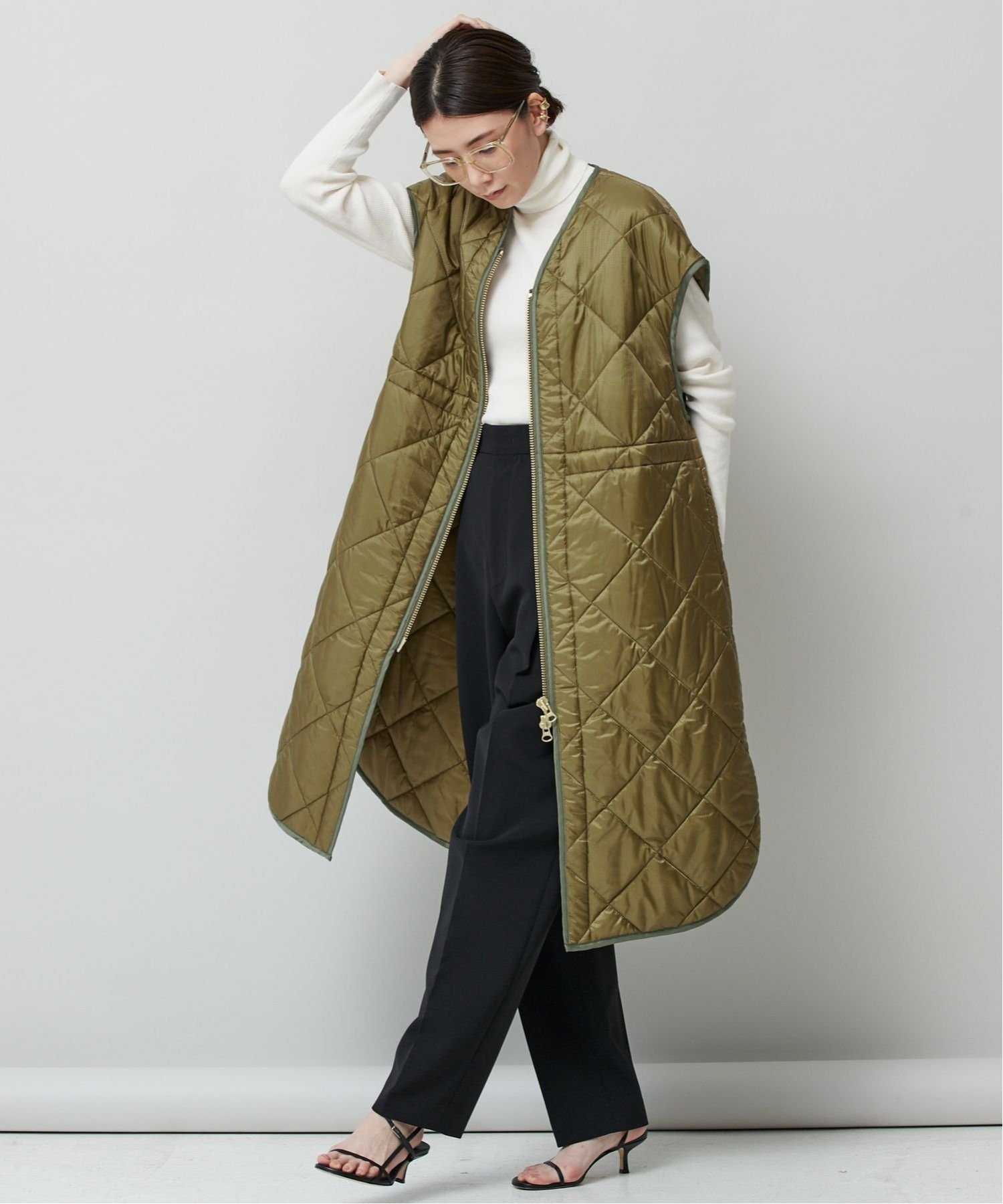 SALE／30%OFF】Curensology ＜&RC＞CL-10キルティングロングベスト 