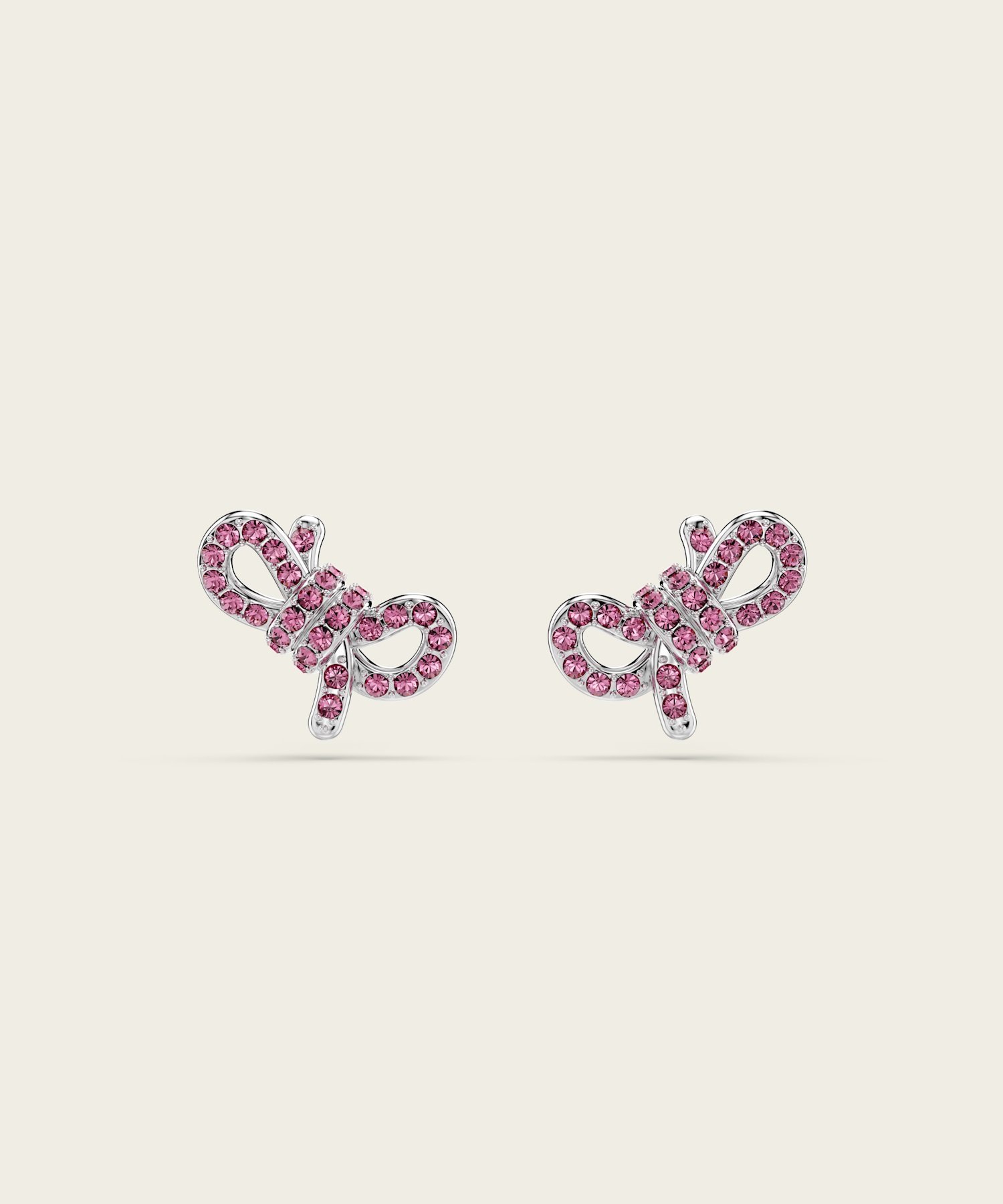 PoloSWAROVSKI リボンLifelong Bow バングル箱なし Lifelong Bow バングル, リボン, ホワイト, ミックスメタル
