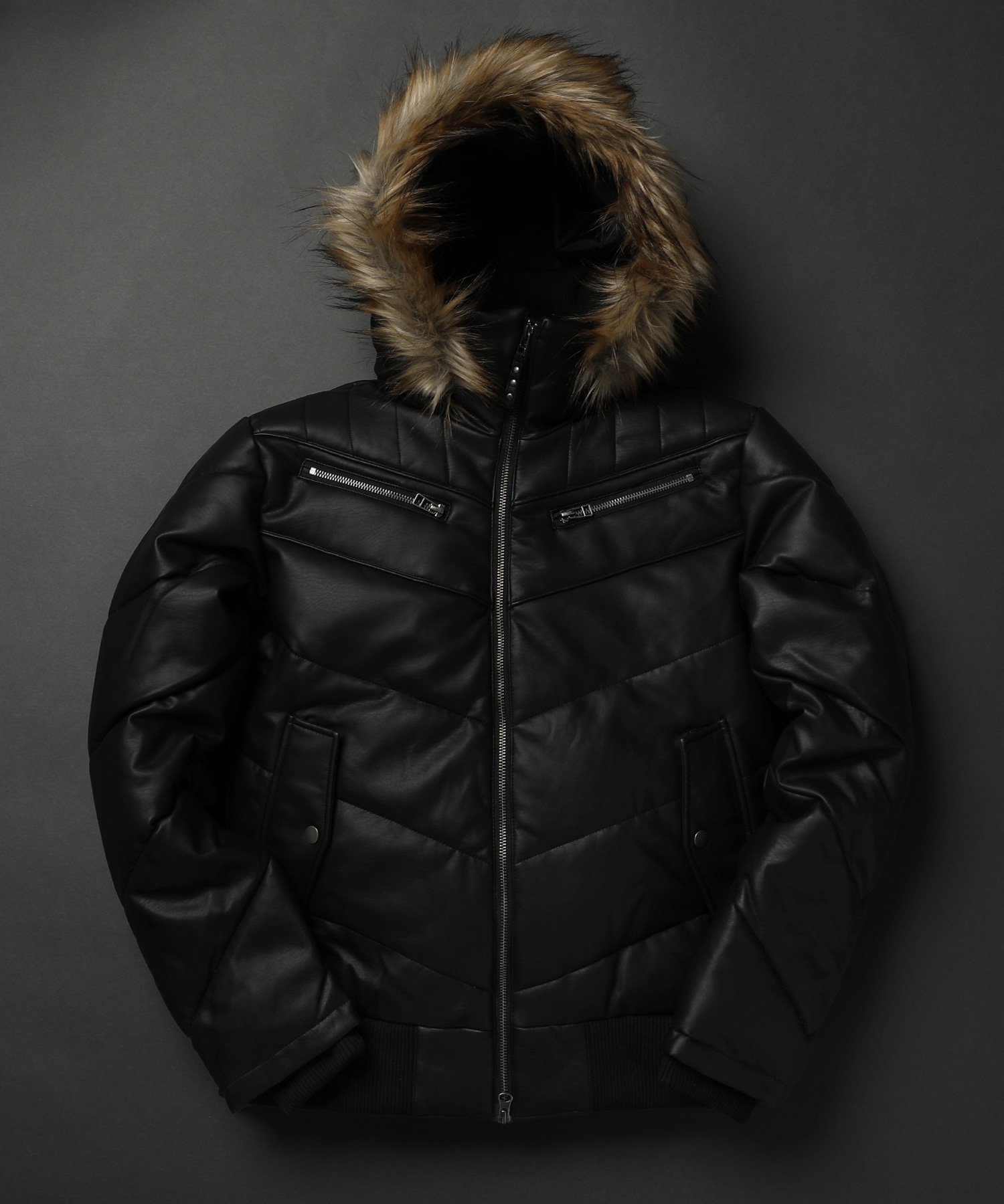 JIEDA ジエダ ブラック Random ダウンジャケット JieDa [ジエダ] RANDOM PUFFER JACKET ＜アシンメトリーダウン