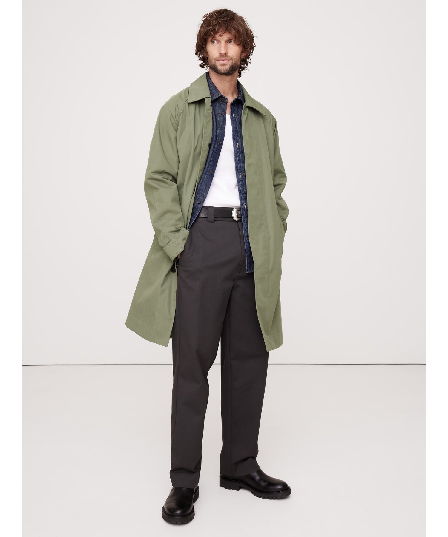 バナナ・リパブリック ヘリンボーン イタリアンメルトン トップコート Banana Republic（バナナリパブリック）の「ヘリンボーン