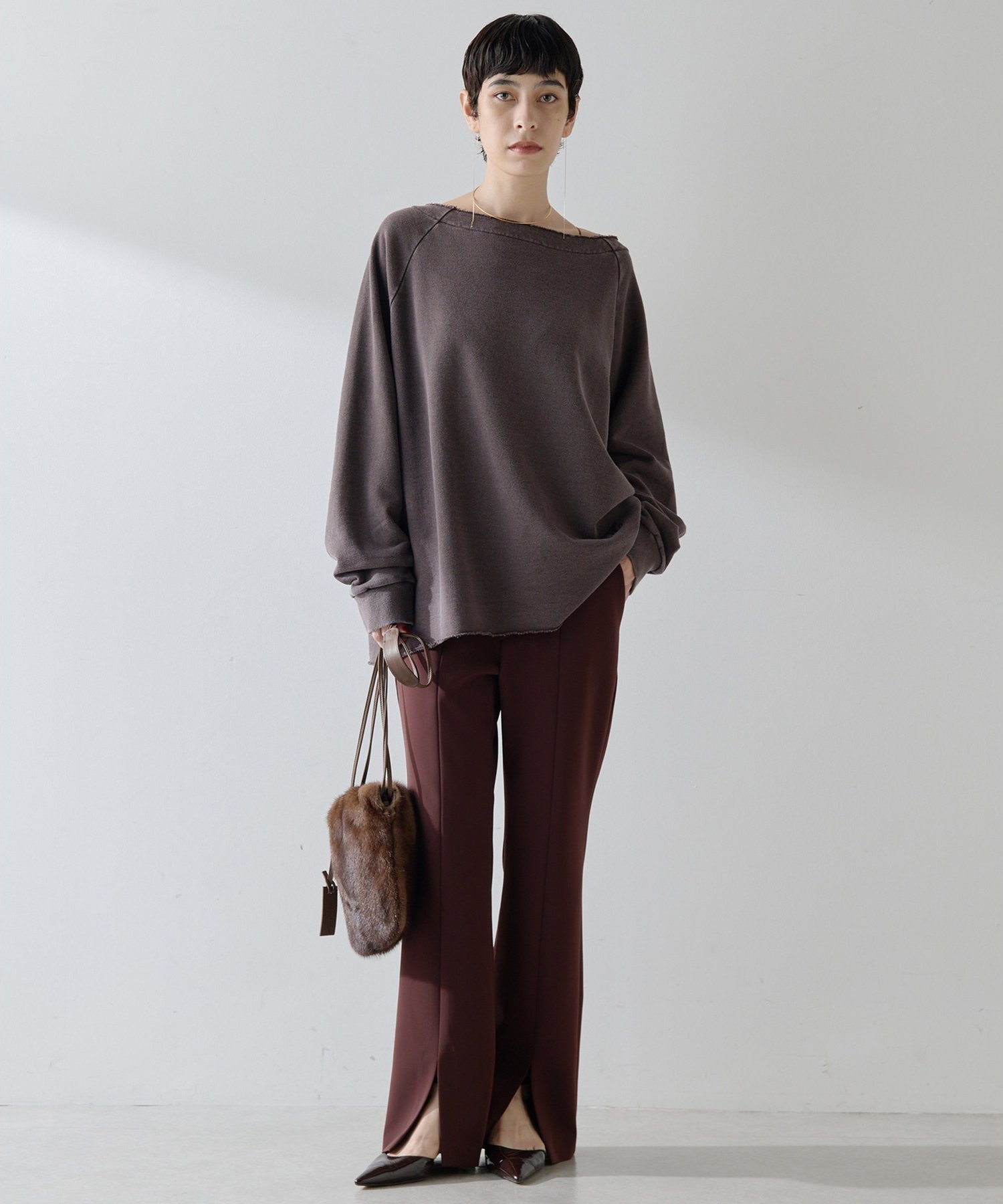 SALE／20%OFF】Whim Gazette フロントスリットパンツ ウィム ガゼット 