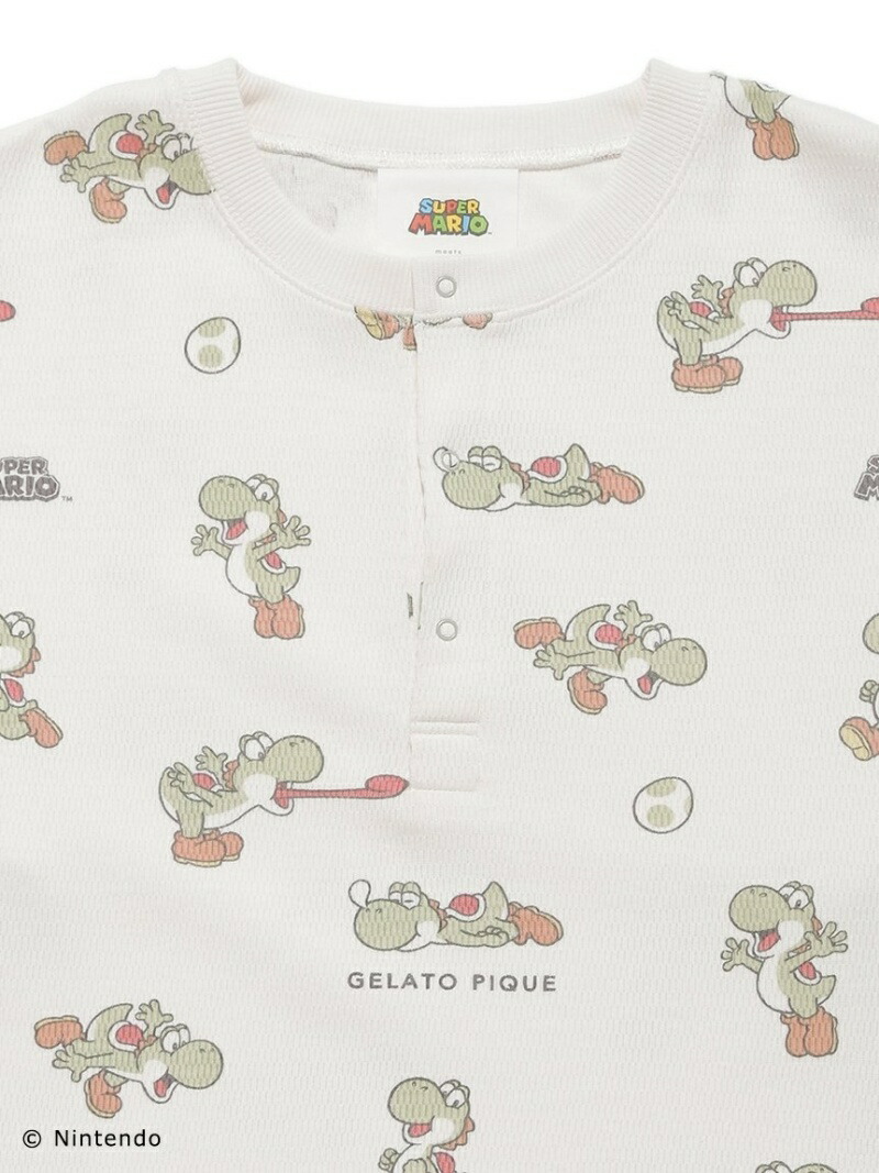 SALE／30%OFF】gelato pique 【スーパーマリオ】 【メンズ】 ヨッシー柄トップス ジェラートピケ トップス カットソー・Tシャツ  ホワイト【送料無料】