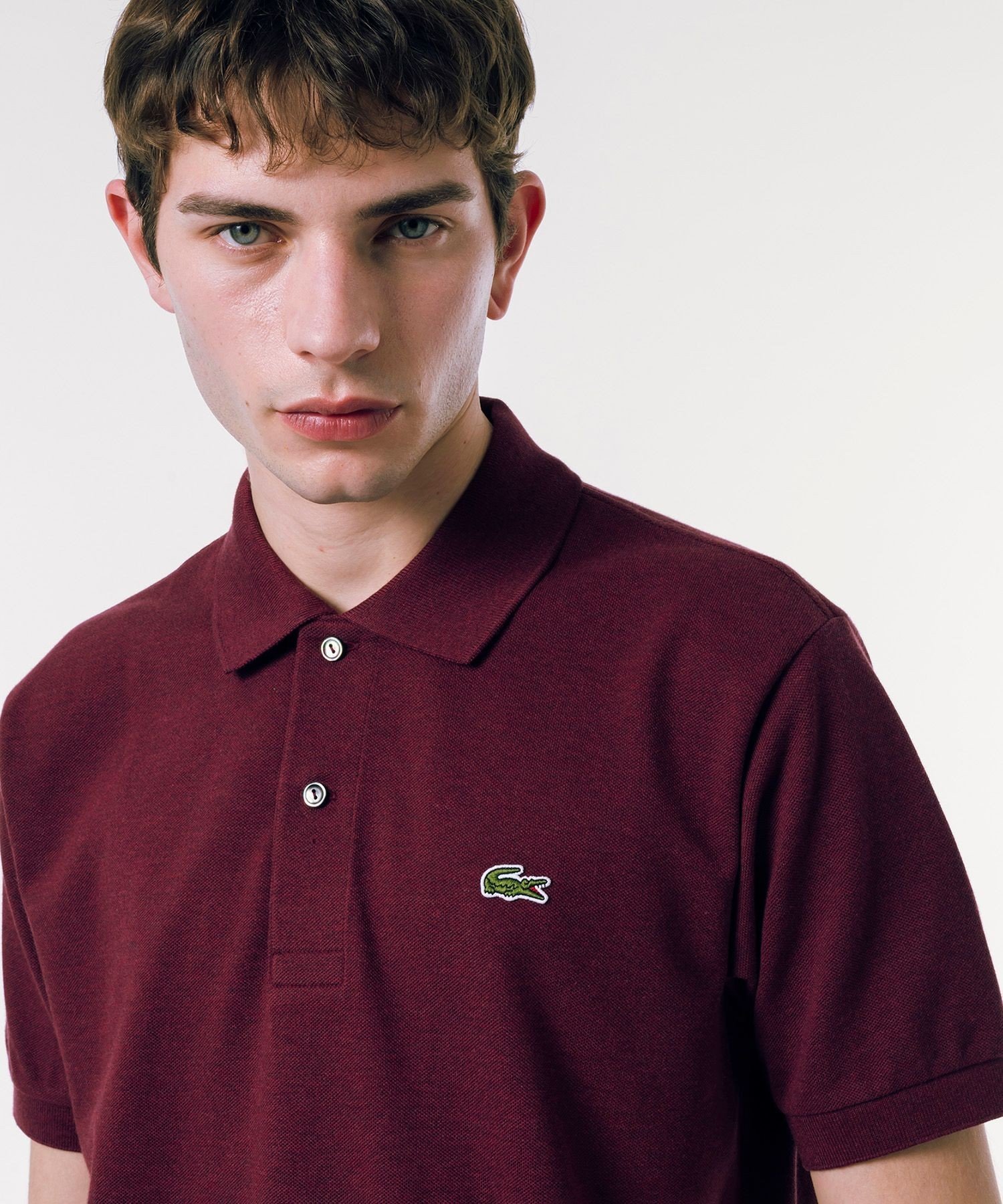 ポロシャツ　ラコステ　新品 ラコステ LACOSTE オーバーサイズネームプリントポロシャツ
