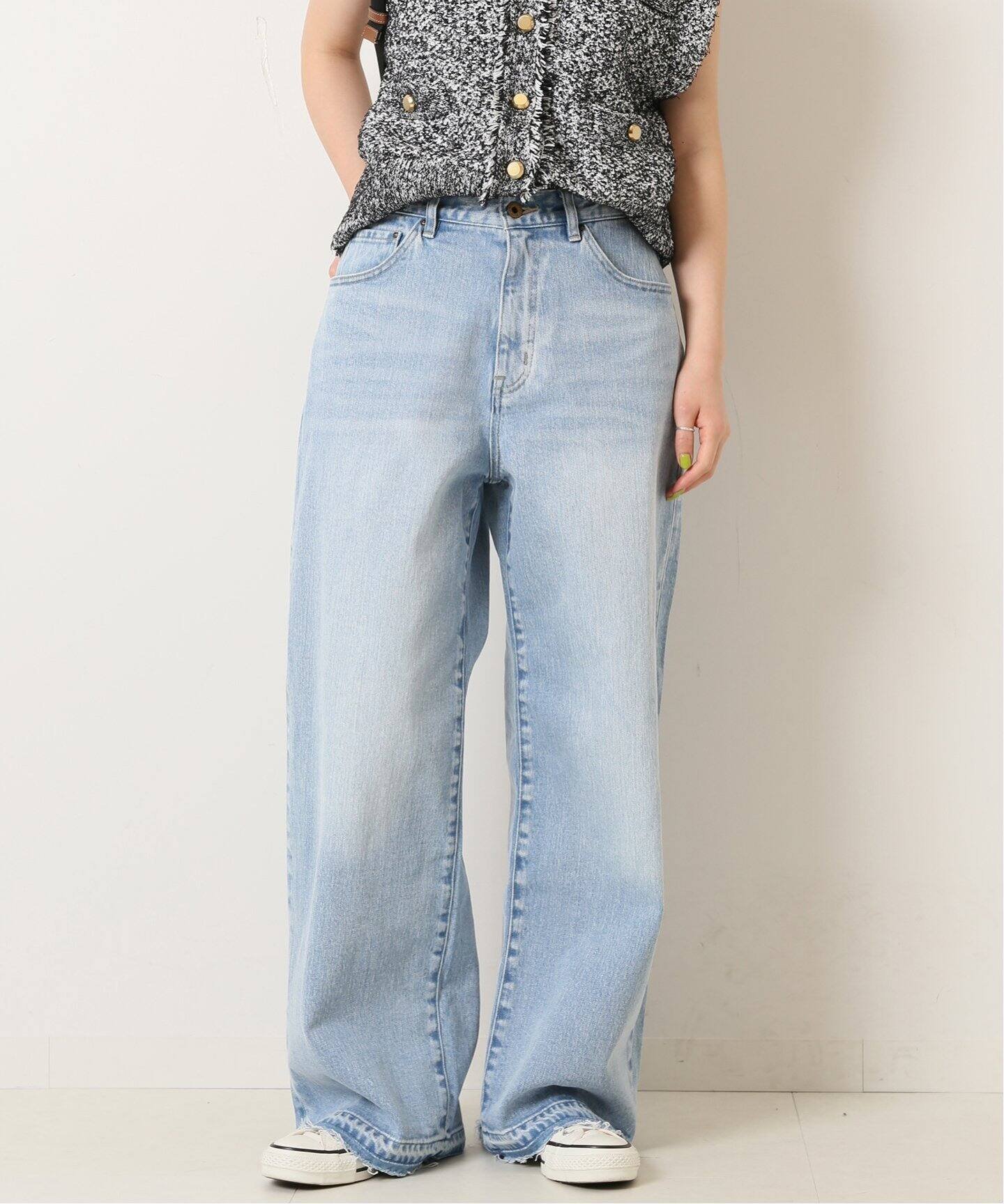Spick & Span ≪追加≫5 1/2 LOOSE-STRAIGHT DENIM スピックアンド 