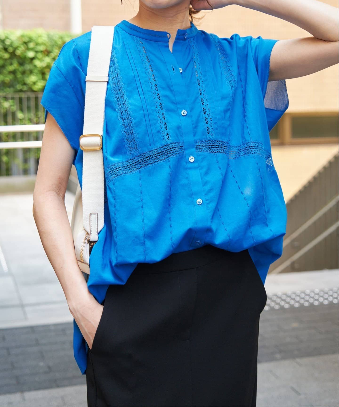 SALE／30%OFF】Spick & Span 60ローンフレンチレースブラウス スピック 