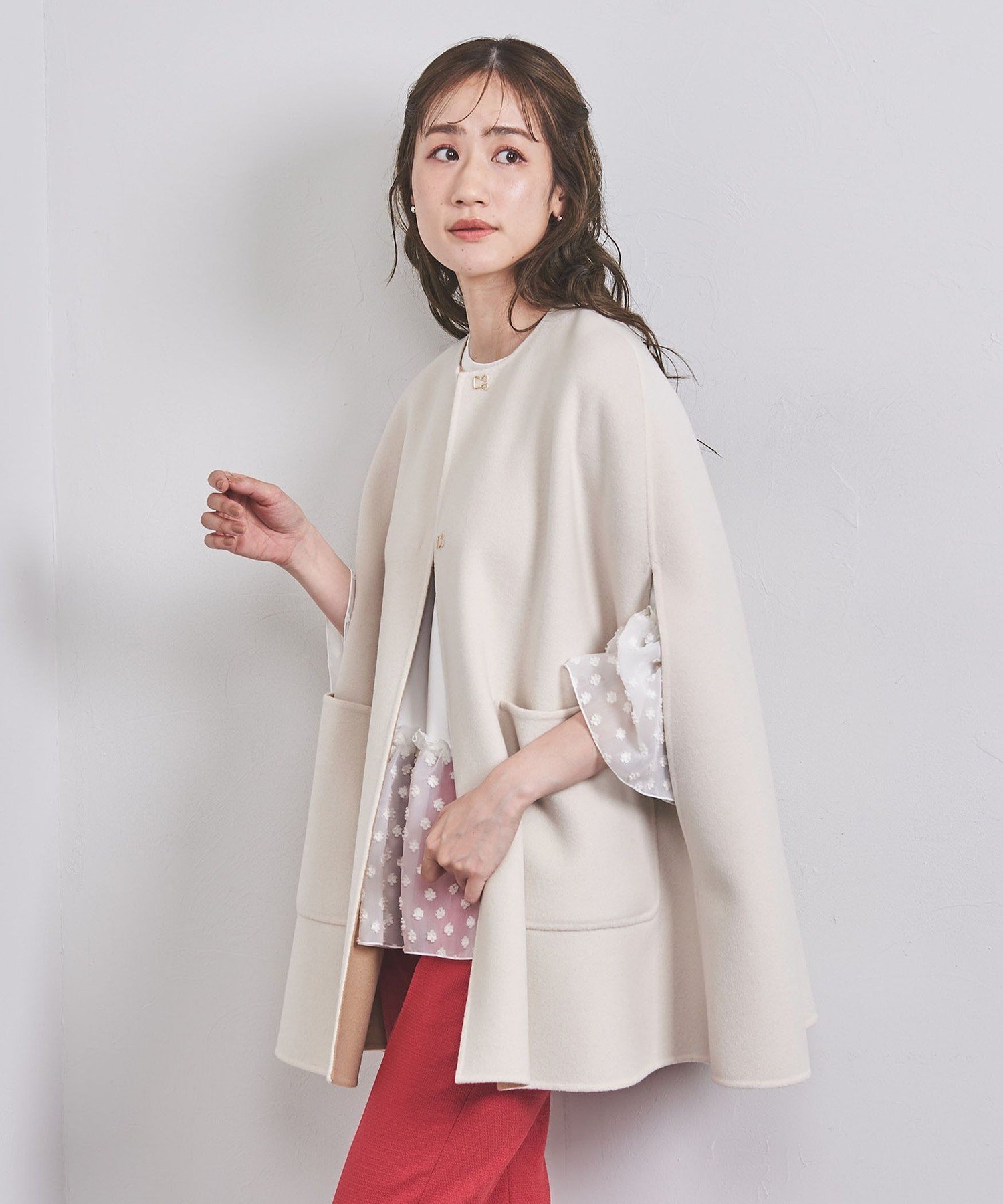 UNITED ARROWS バイカラー リバー ケープ ユナイテッドアローズ 