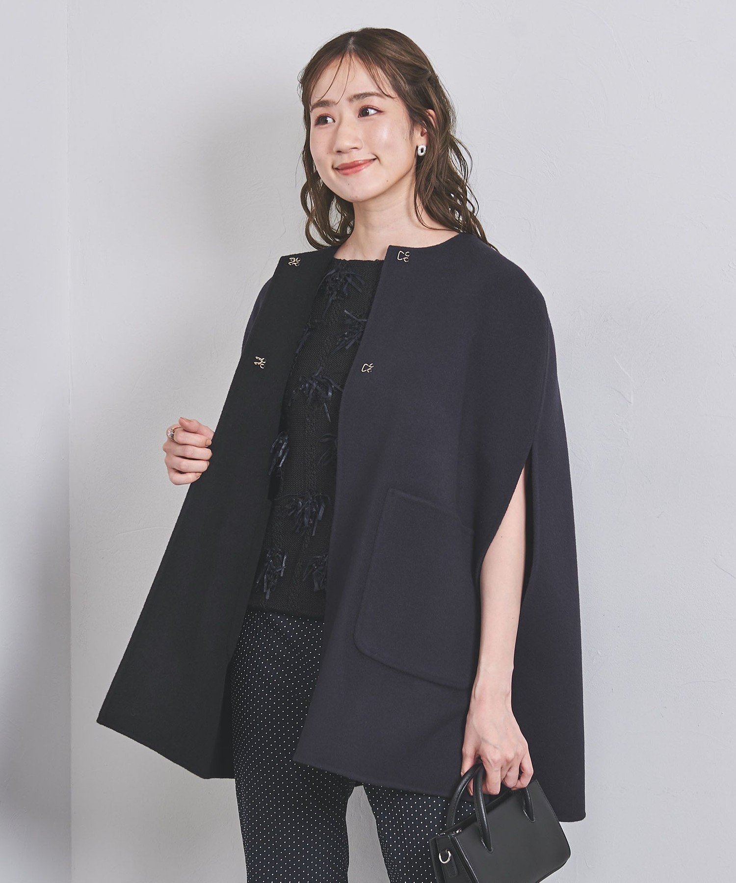 UNITED ARROWS バイカラー リバー ケープ ユナイテッドアローズ 