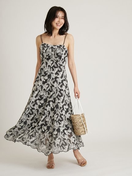 SALE／50%OFF】SNIDEL カットジャガードキャミワンピース スナイデル  