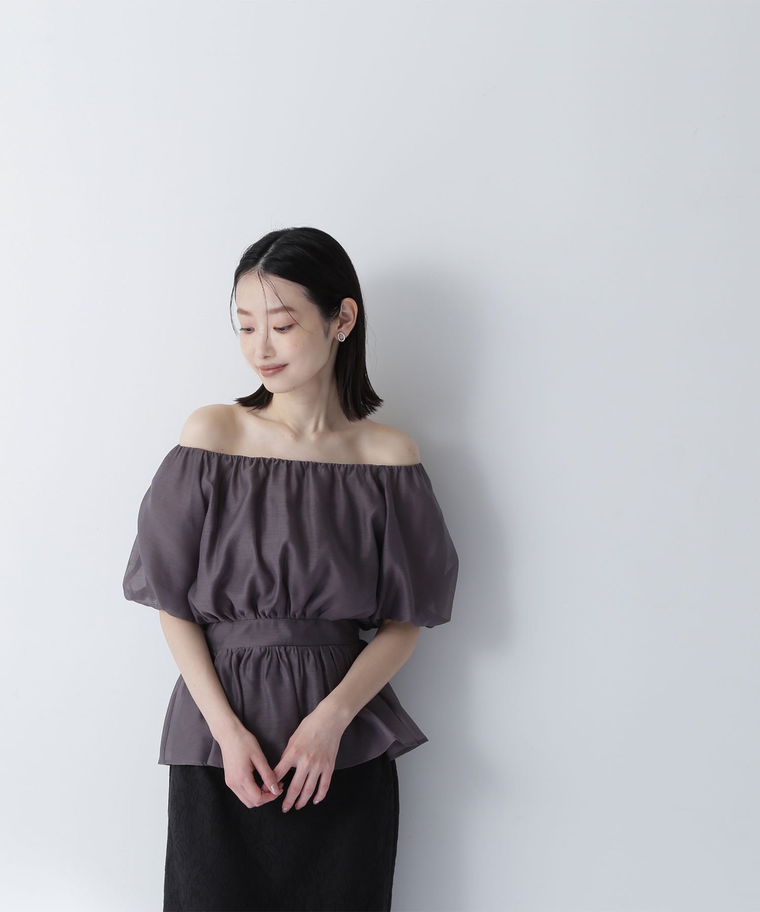 楽天市場】【SALE／30%OFF】タフタドッキングオフショルニット