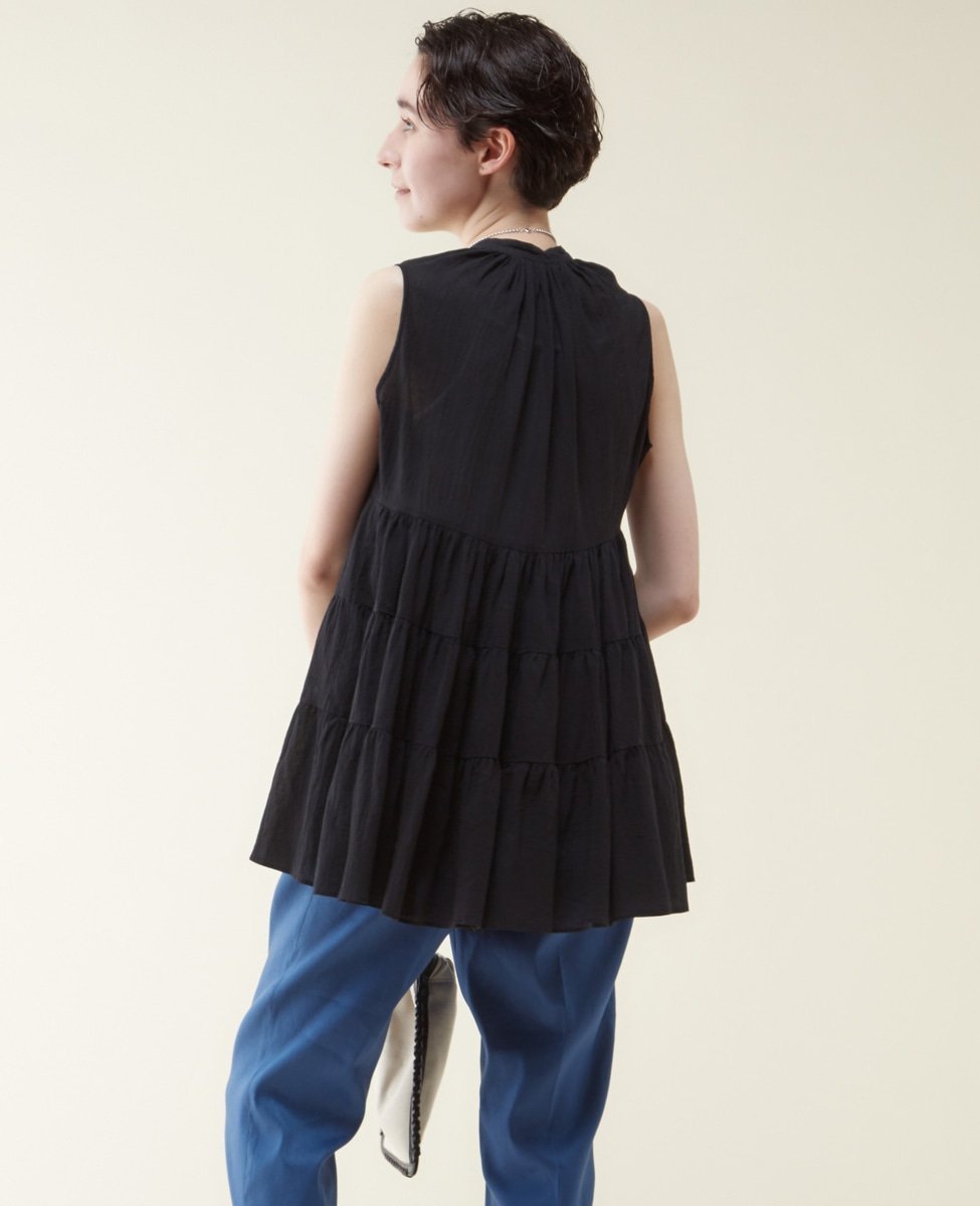 SALE／70%OFF】martinique martinique/ティアードノースリーブブラウス 