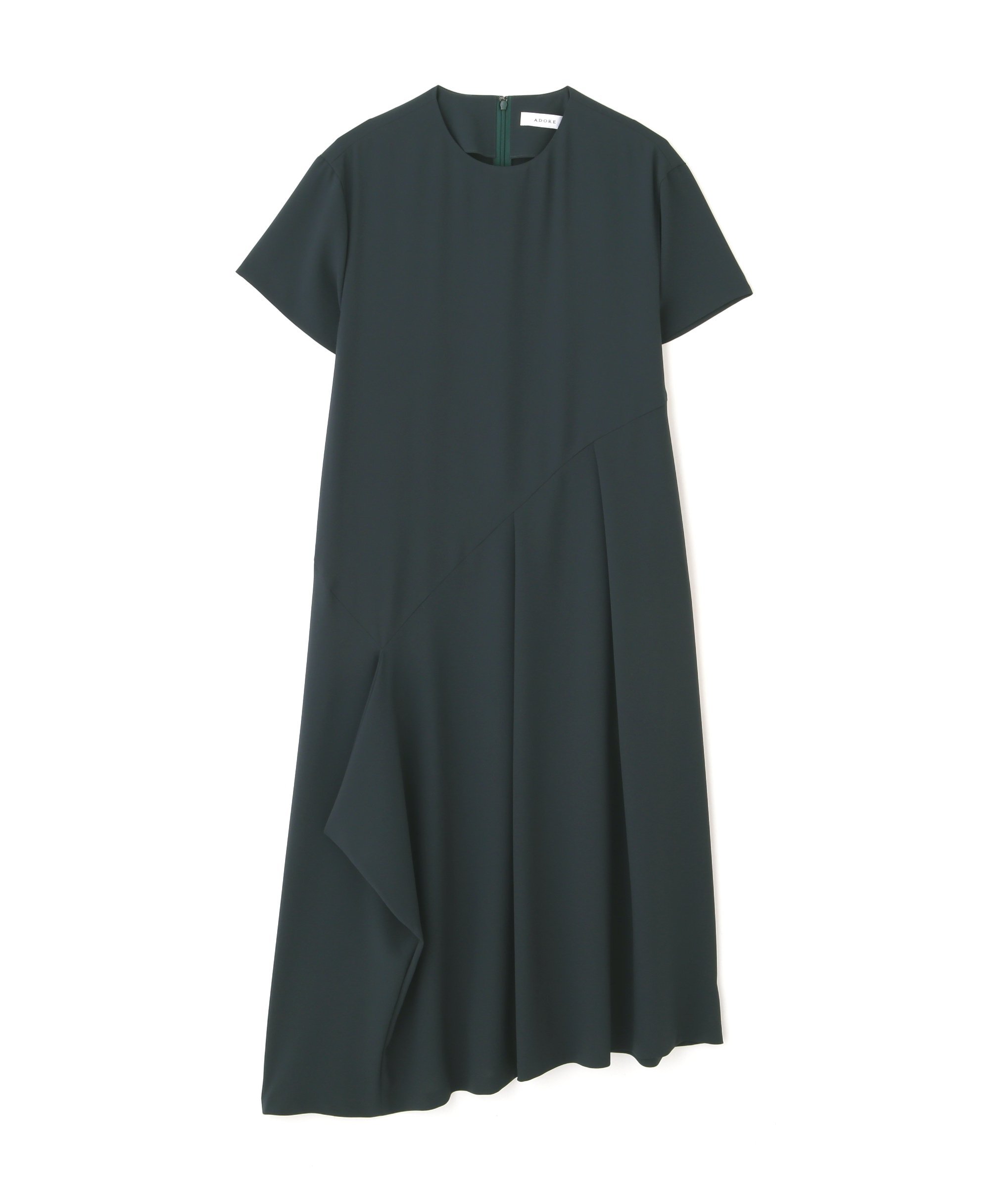 【24ss 完売品・未使用級⭐︎】アドーア　クリアツイルワンピース L 紺 ADORE(アドーア)｜クリアツイルワンピース/ネイビー の通販