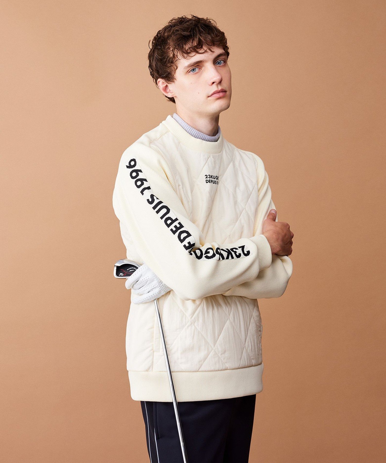 楽天市場】23区 中綿ジャケット 白 刺しゅう フード収納 メンズ M