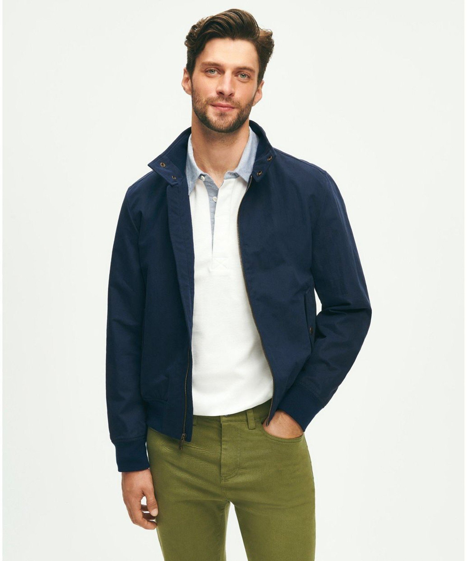 楽天市場】BROOKS BROTHERS コットン/ナイロン ボマージャケット