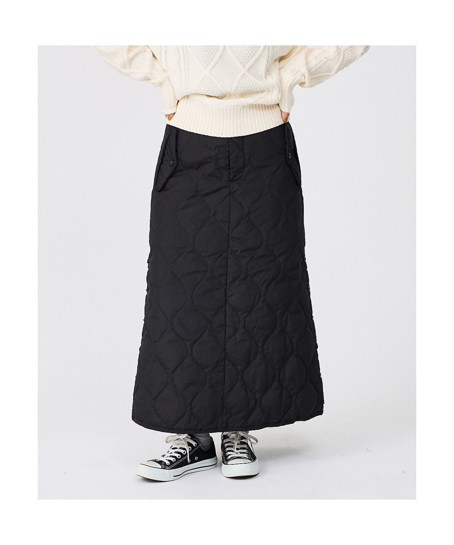 楽天市場】・TAION｜W Military Zip Gusset Down Skirt/ タイオン