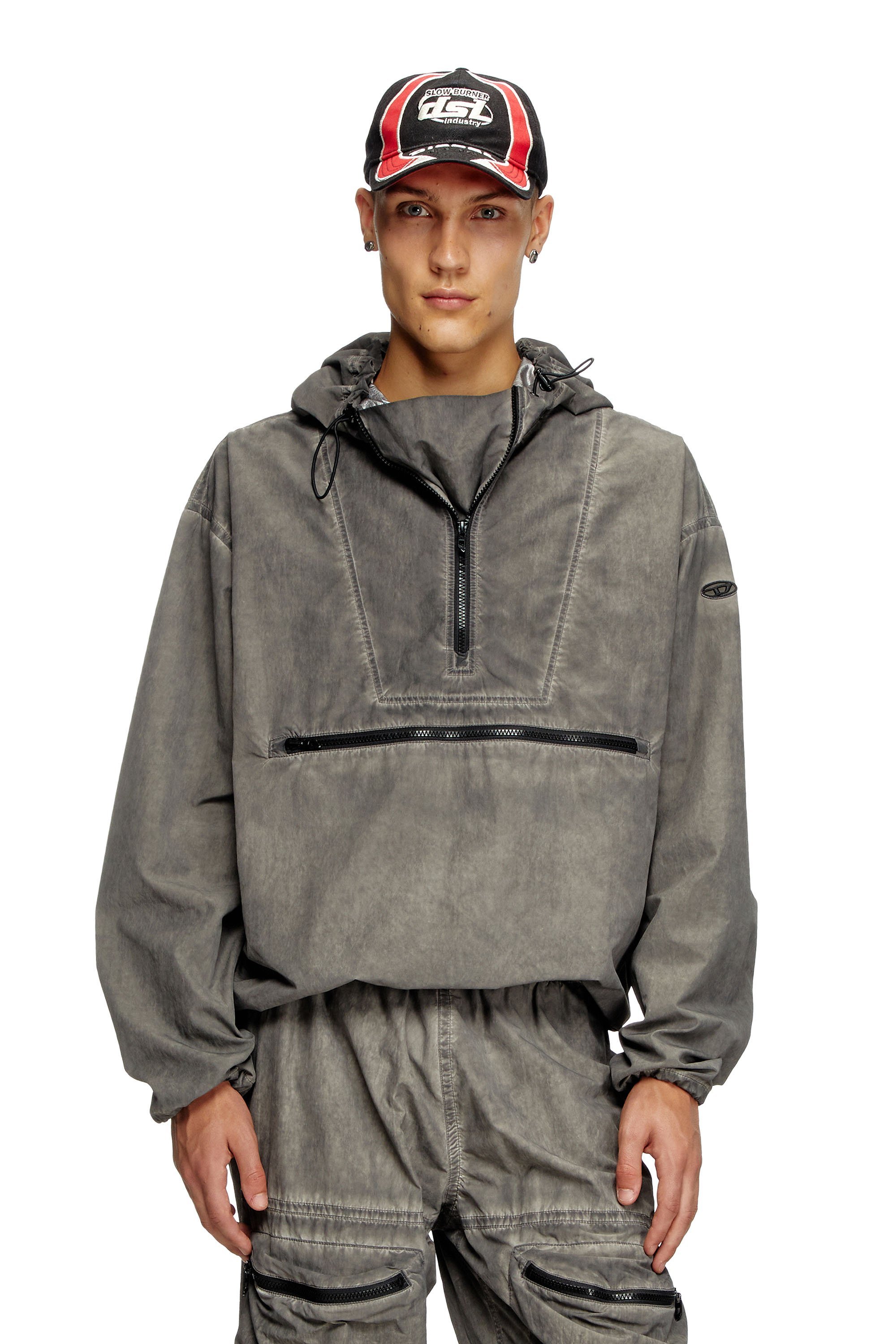 DIESEL ディーゼル ノーカラージップジャケット グレーアウター脱着3way 楽天市場】【SALE／40%OFF】DIESEL メンズ ハーフジップ