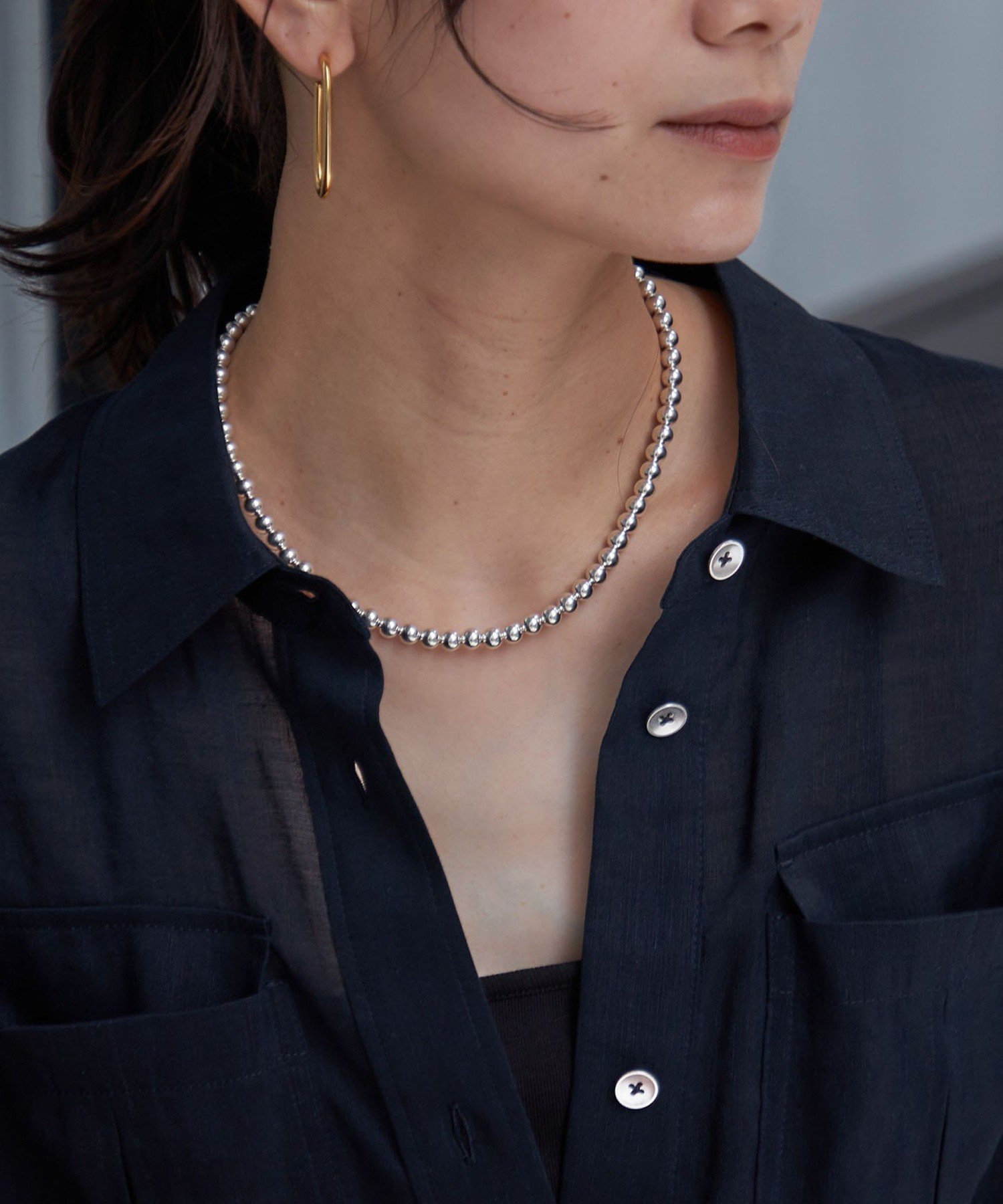 楽天市場】ナバホパール風ネックレス120cm BABYLONE バビロン