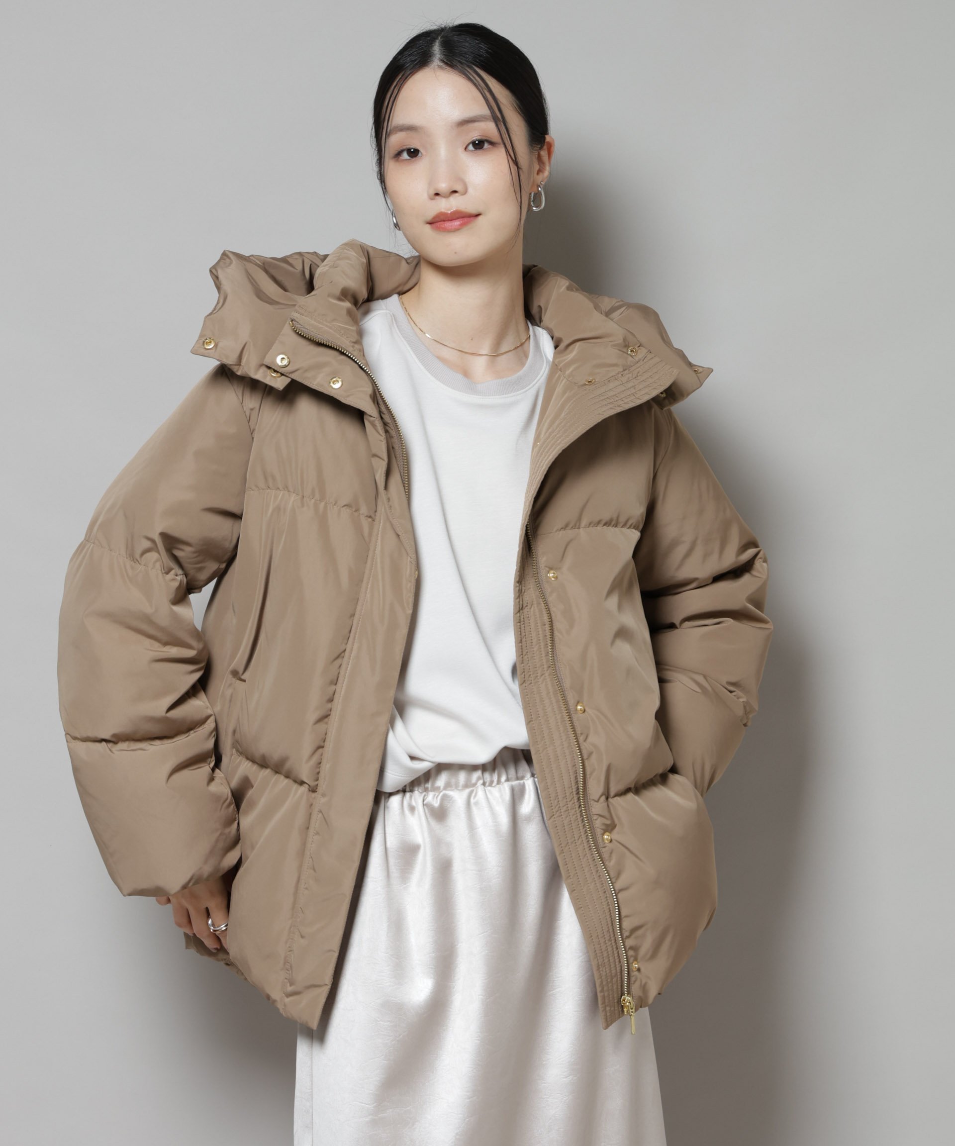 yuki×HAPTIC】ウール圧縮ニットショートコーディガン ROOMコラボ