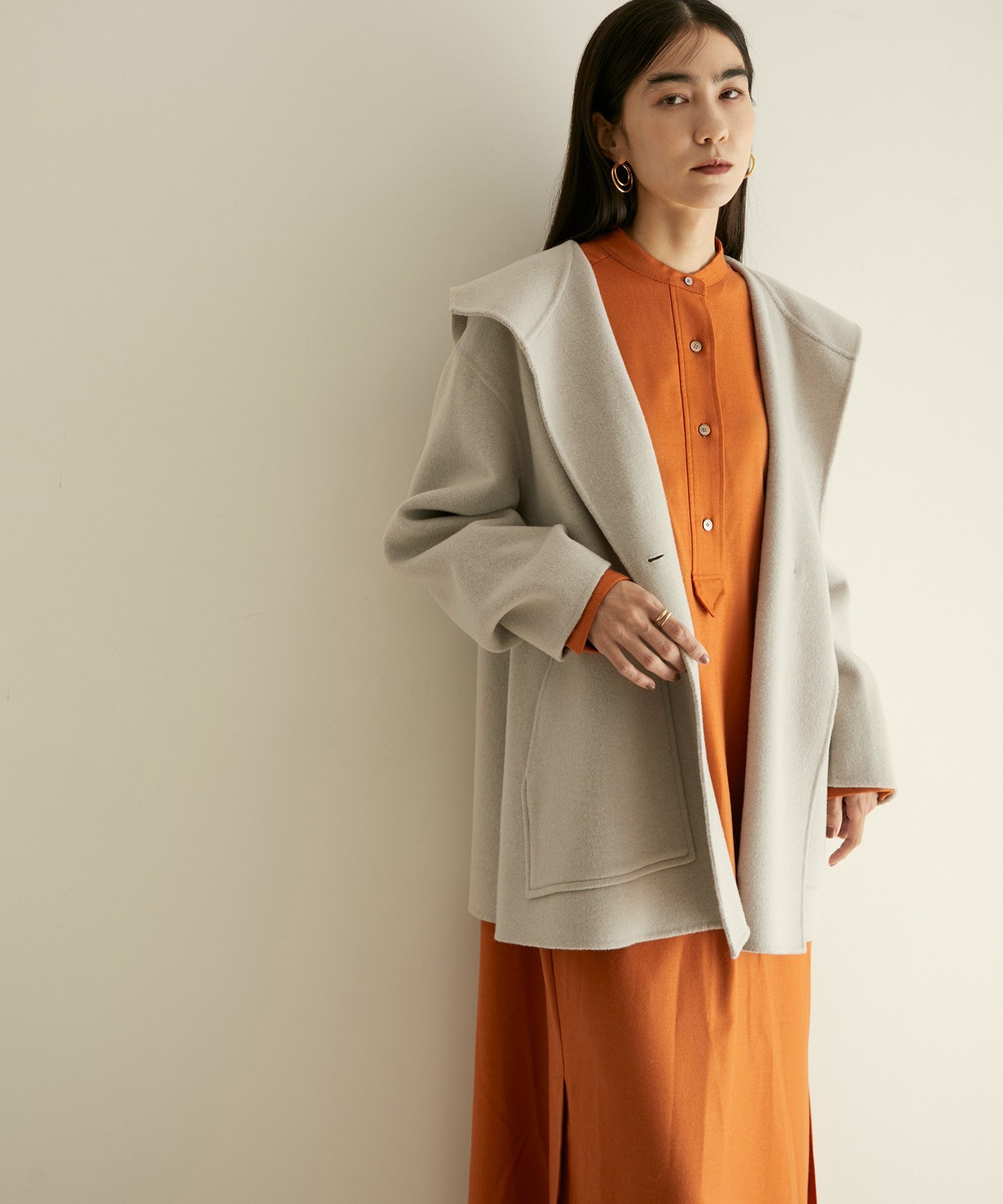 SALON adam et rope ウールリバーフーデッドハーフコート 楽天市場】【SALE／50%OFF】ウールリバーフーデッドハーフコート