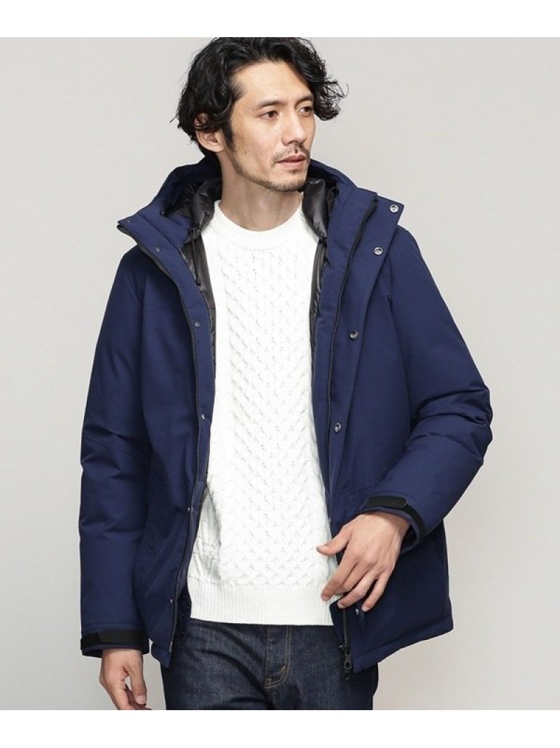 Nano Universe 西川ダウン Shield Solotex Matsumi ナノユニバース コート ジャケット ブルゾン ネイビー ブラック グレー カーキ 送料無料