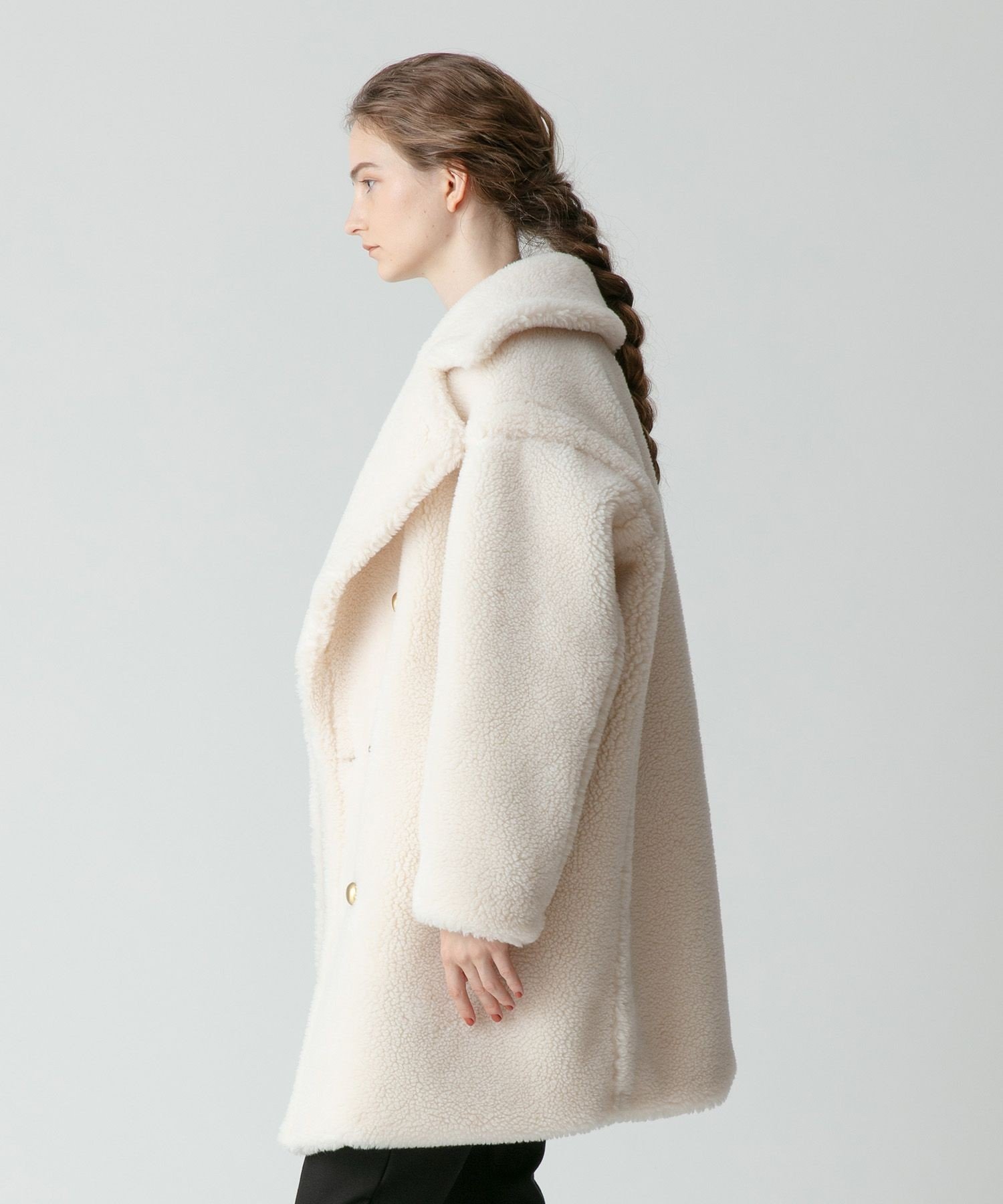 SALE／30%OFF】allureville ウールMIXボアピーコート アルアバイル 