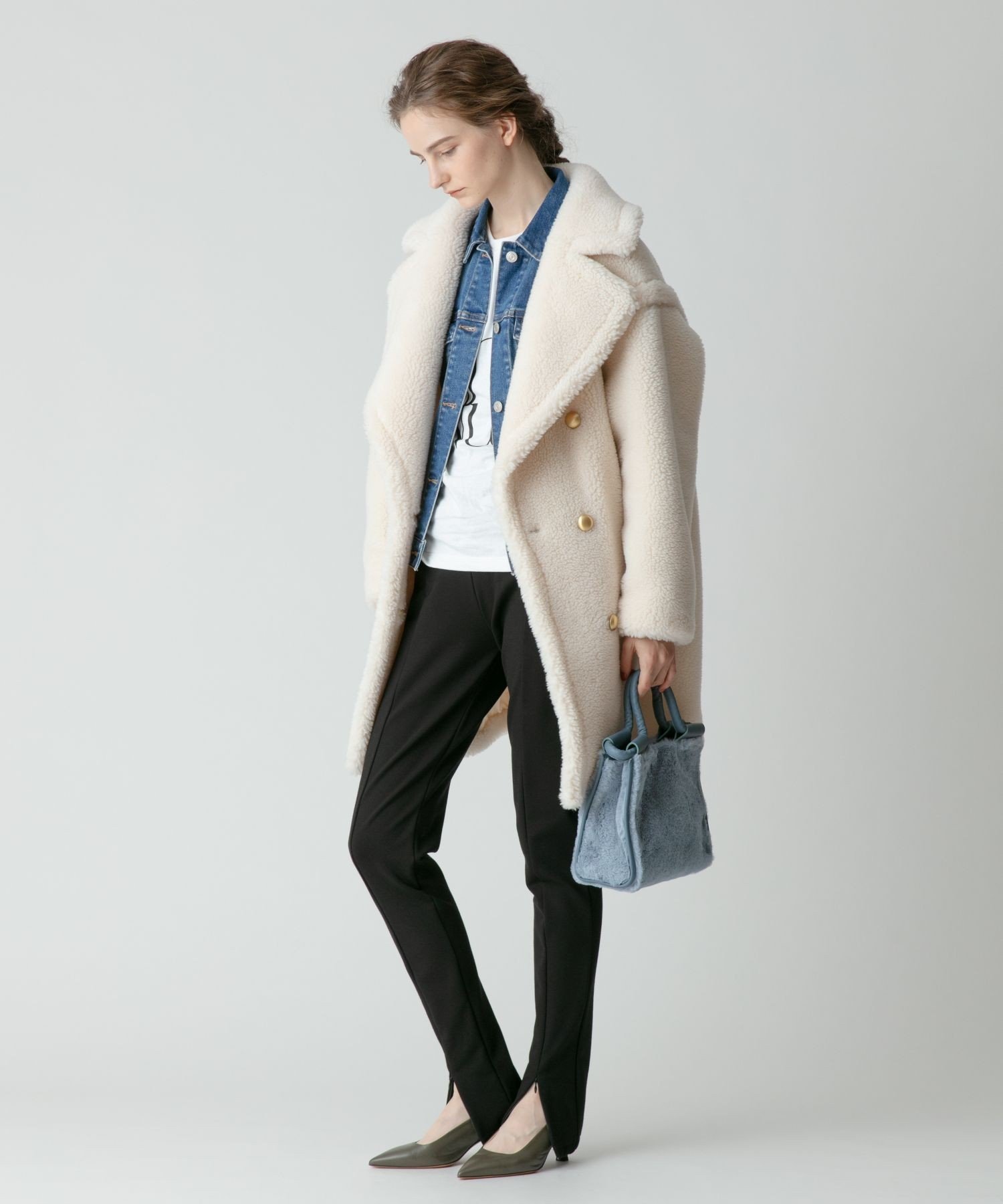 SALE／30%OFF】allureville ウールMIXボアピーコート アルアバイル 