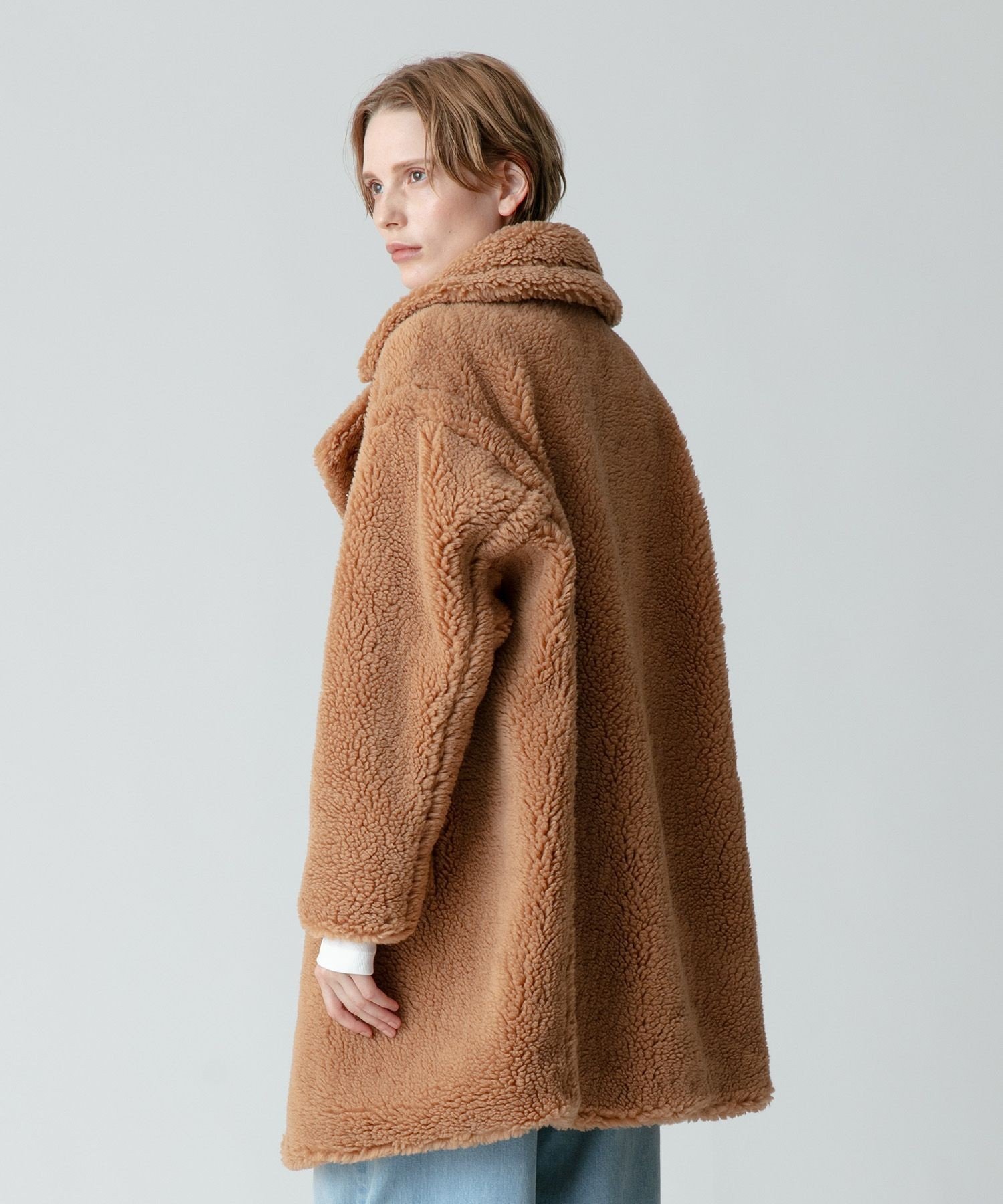 SALE／30%OFF】allureville ウールMIXボアピーコート アルアバイル 