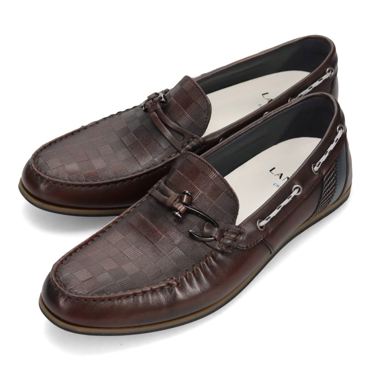 楽天市場】LANVIN en Bleu ブロックチェックエンボスレザー