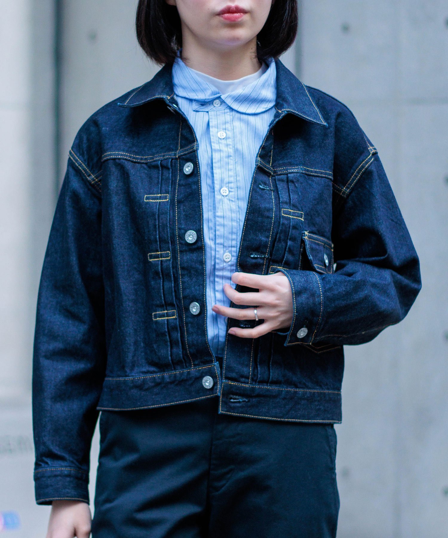 楽天市場】スペルバウンド Spellbound ニットデニムワークジャケットG