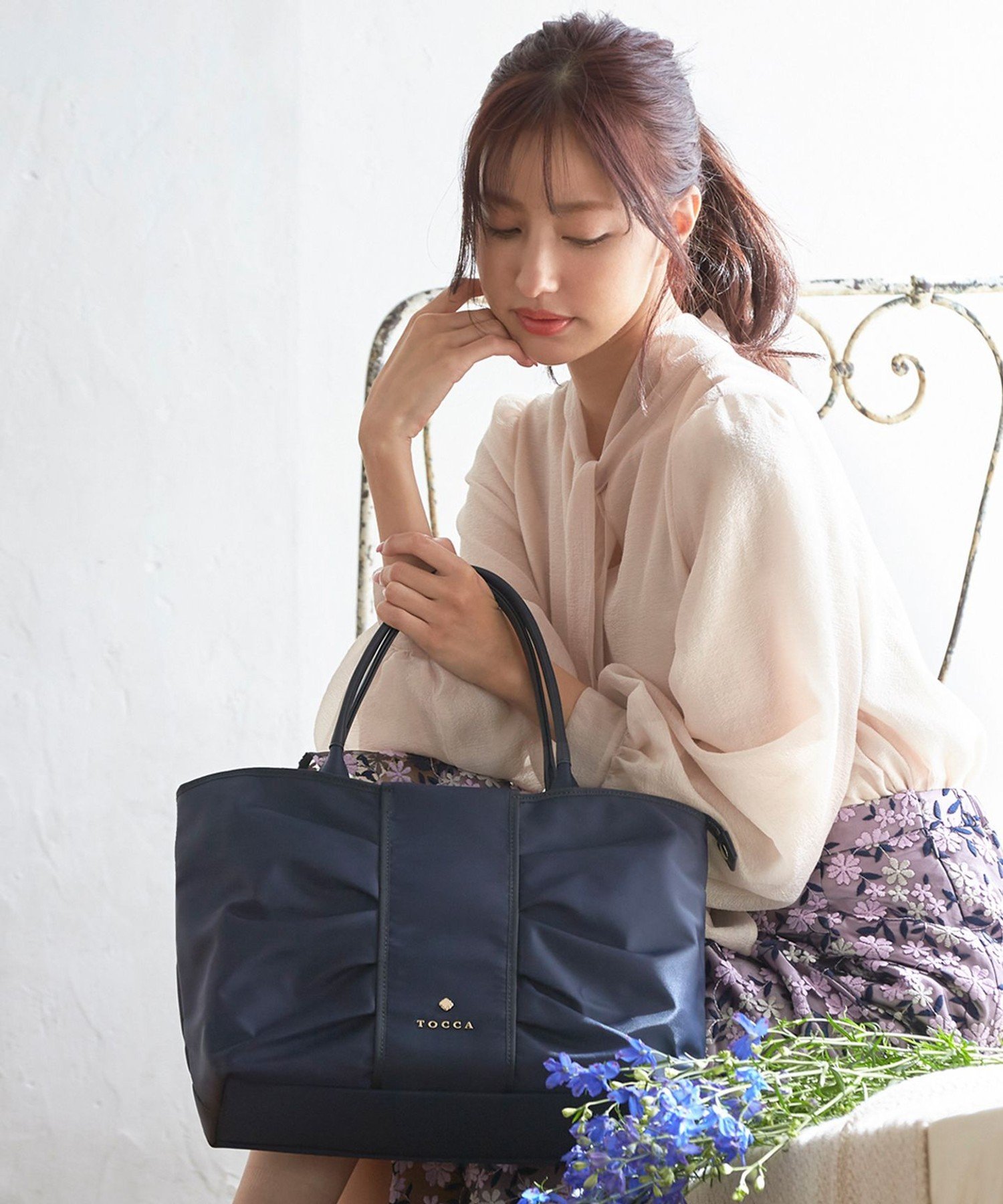 BICOLOR RIBBON TOTE – TOCCA OFFICIAL SITE