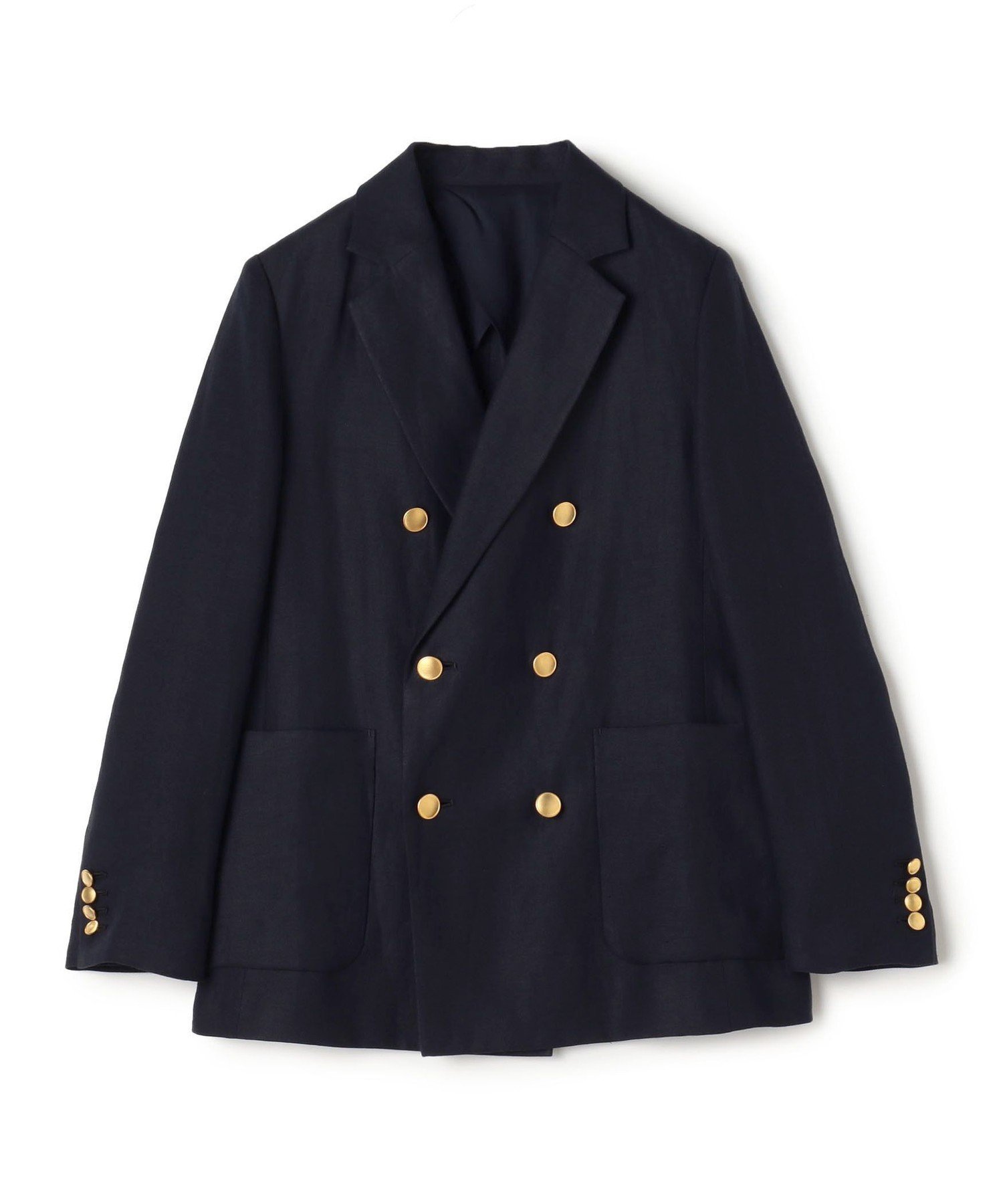 極美品トゥモローランドシルキーサッカー ダブルブレストライトジャケット シルキーサッカー ダブルブレストライトジャケット