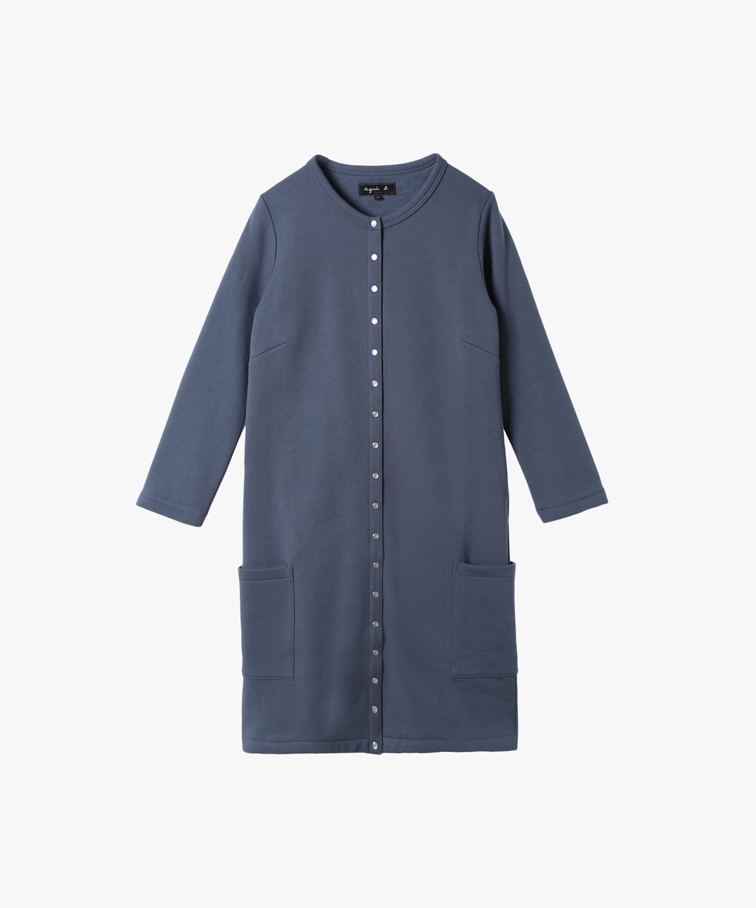 【極美品】アニエスベー　ロングカーディガンプレッション 2 黒 ワンピース agnes b. ロングカーディガンプレッション 黒 - メルカリ