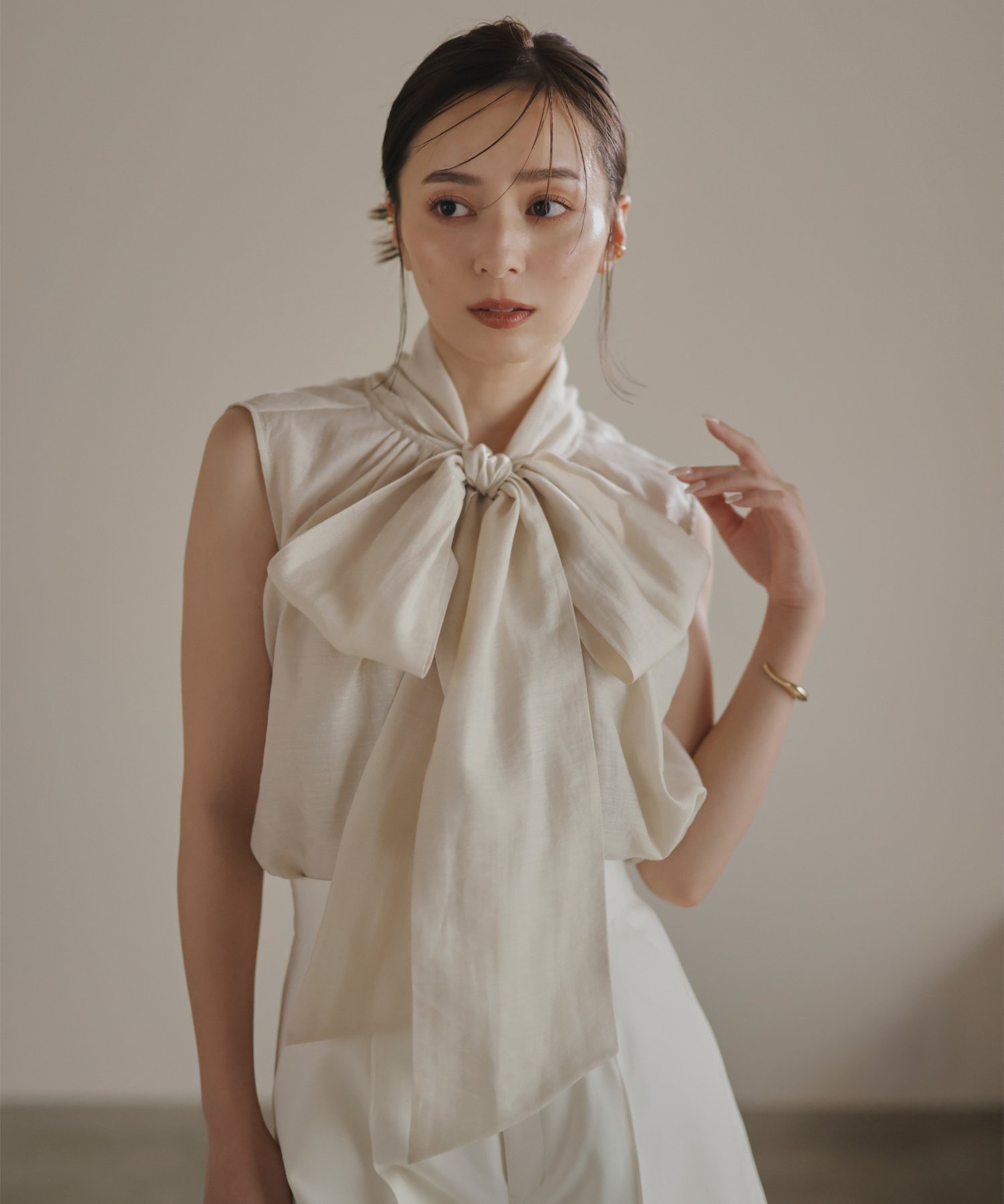 anuans シアールーバンブラウス アニュアンス トップス シャツ 