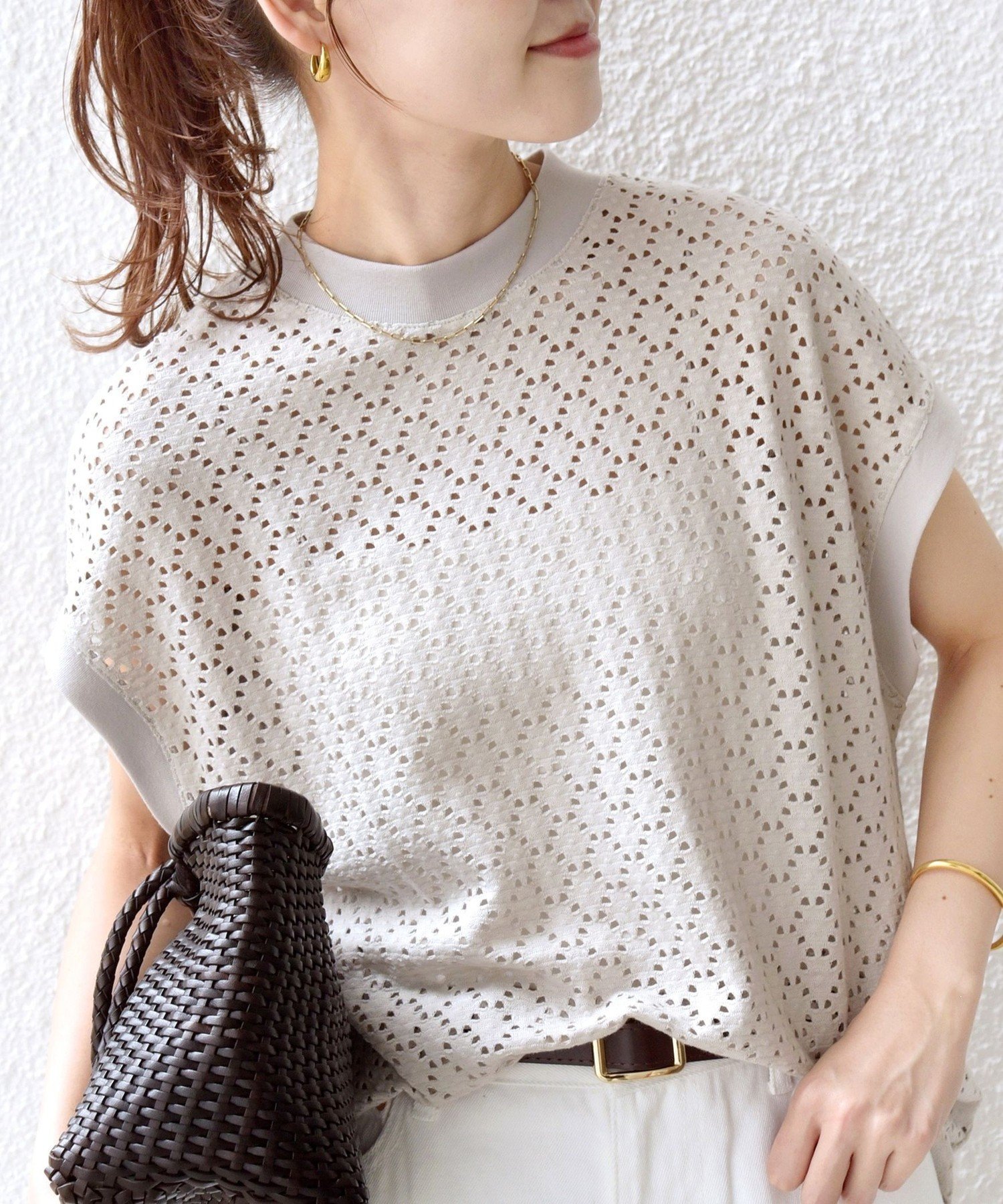 SALE／30%OFF】UNITED ARROWS タフタ ステッチ ペプラム ブラウス