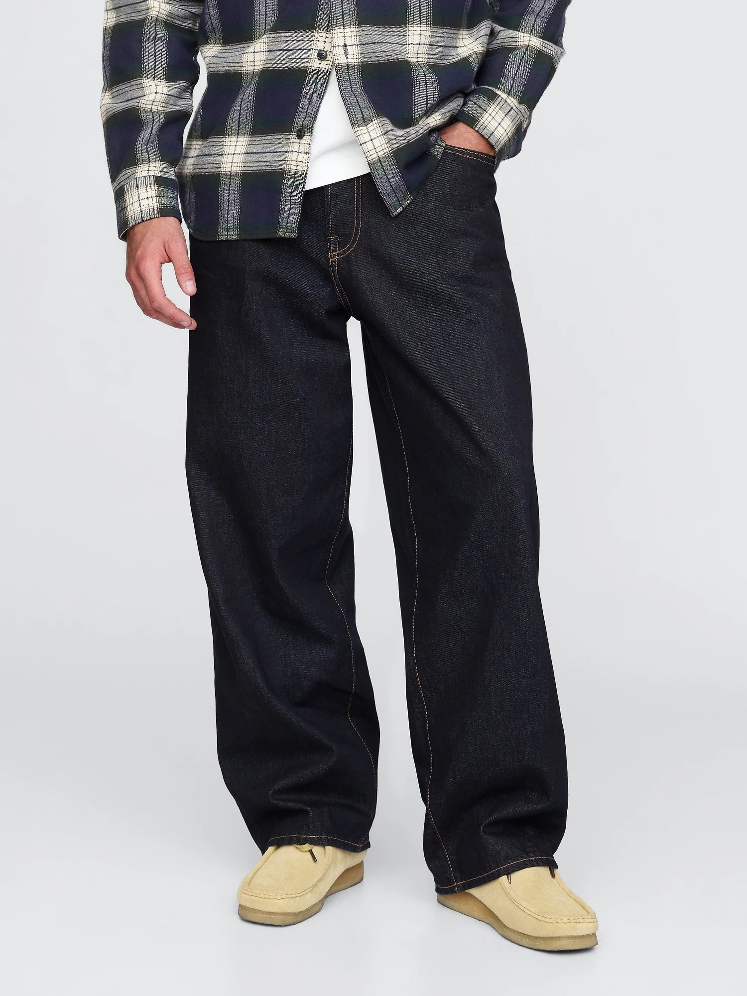 GAP スーパーバギーデニム　（ベージュ） 楽天市場】【SALE／49%OFF】(M)スーパーバギーデニム GAP