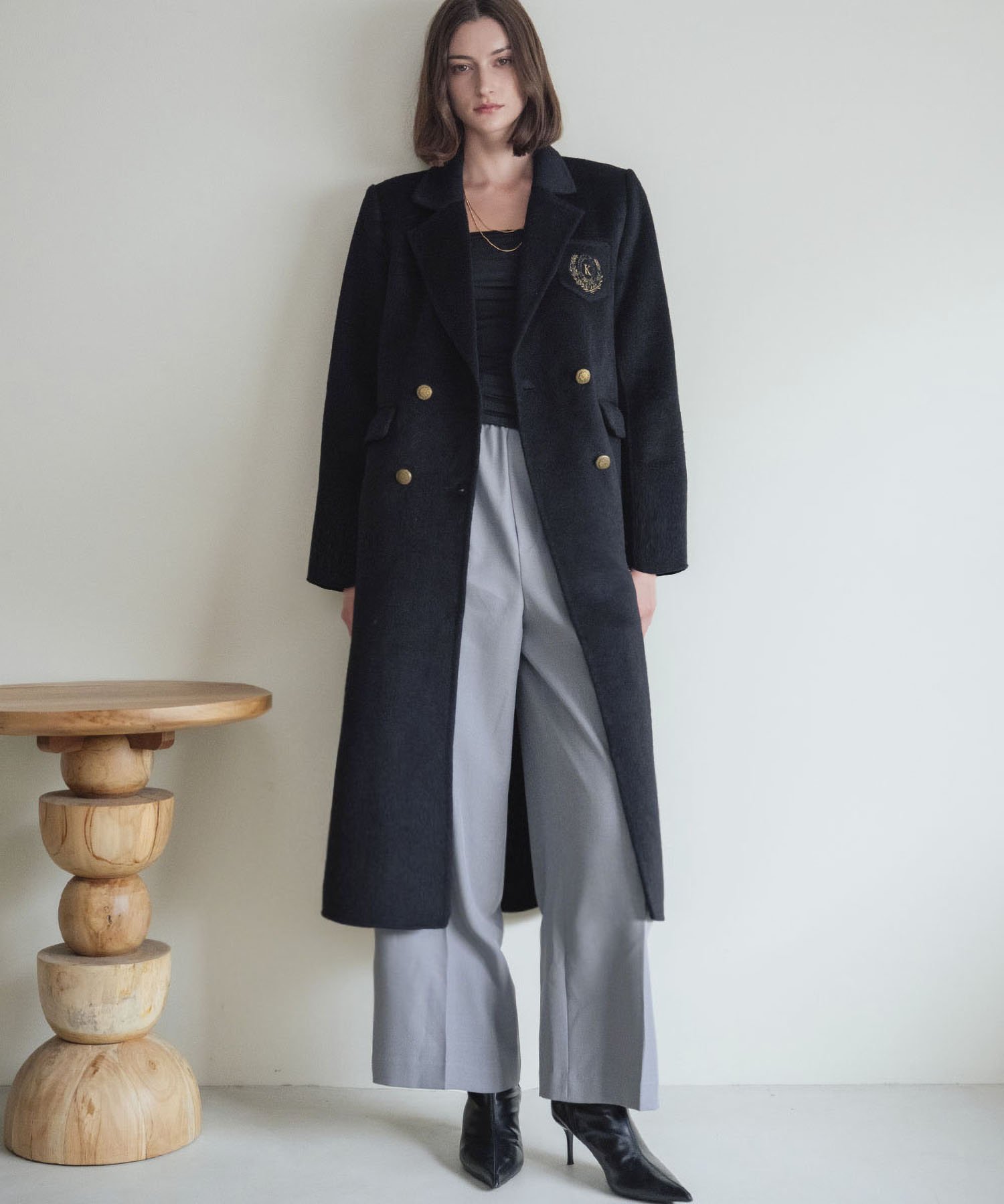 楽天市場】SHAREEF CASHMERE MELTON LONG COAT シャリーフ ジャケット