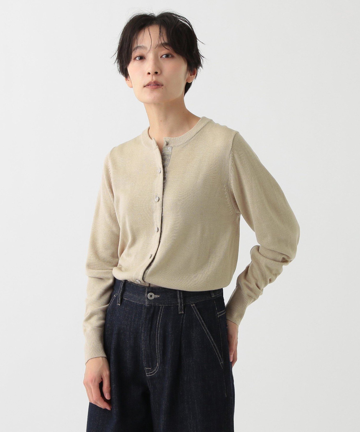 楽天市場】【SALE／60%OFF】前身頃切替カーディガン/リバティ