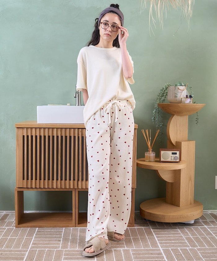 FRUIT OF THE LOOM 別注 無地T ハートパンツ ルームセット 24SS