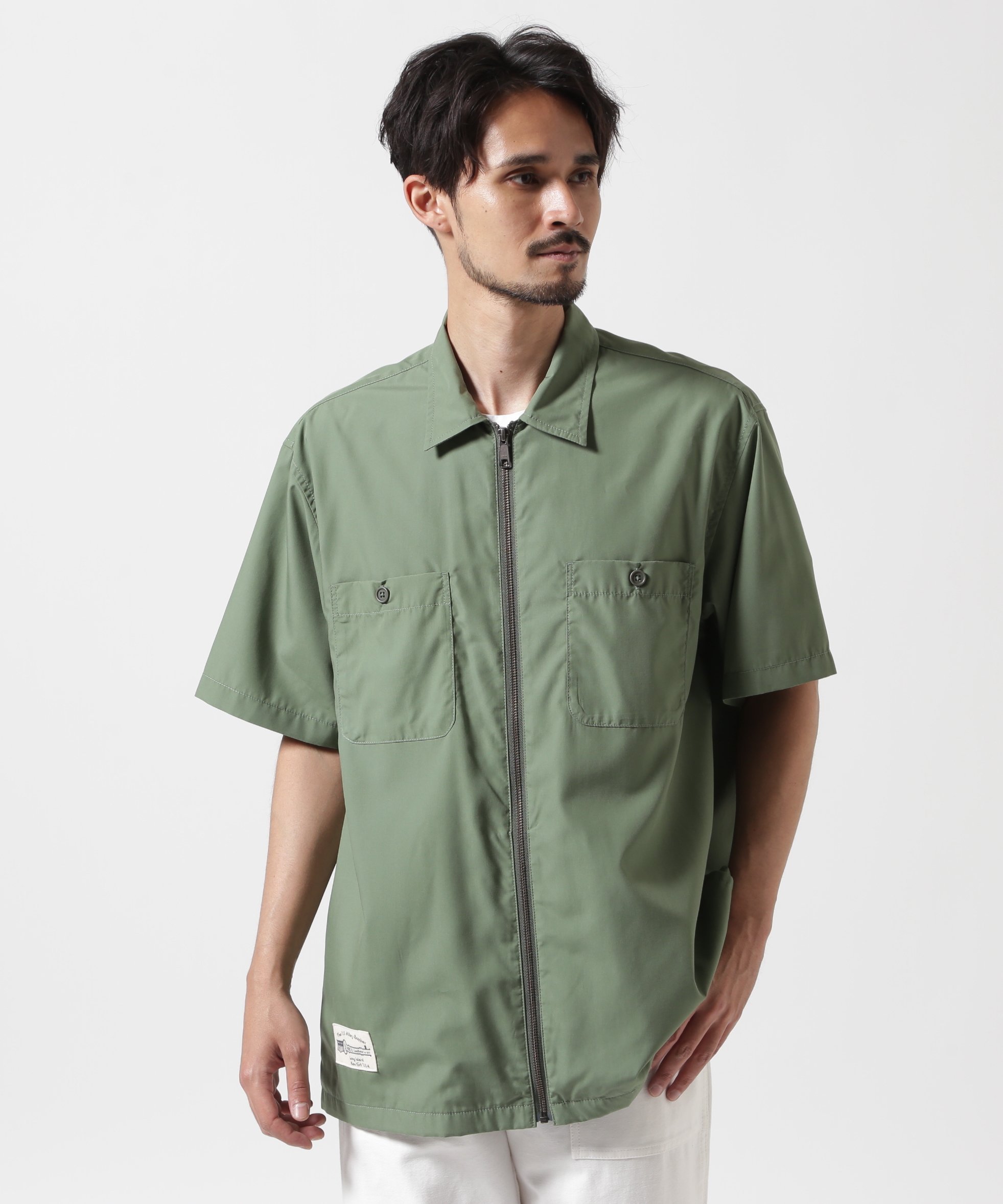 AVIREX[アヴィレックス] ストレッチ ジップ 半袖シャツ/6185107 楽天市場】AVIREX[アヴィレックス] ストレッチ ジップ 半袖