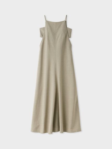 SALE／50%OFF】MIESROHE リネン見えバックオープンサマーワンピース 