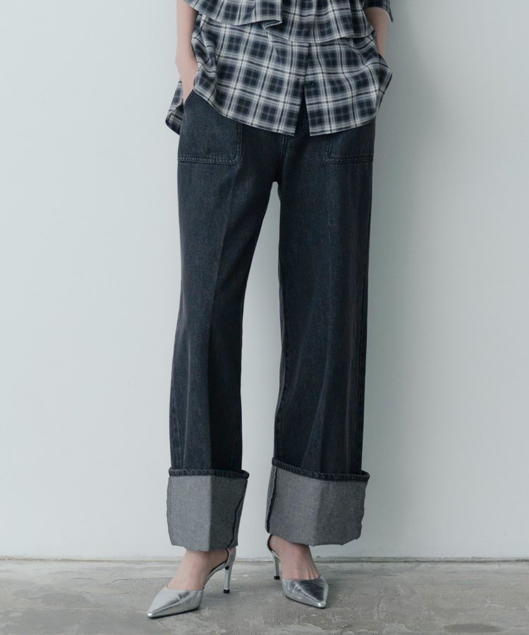 ロールアップデニム