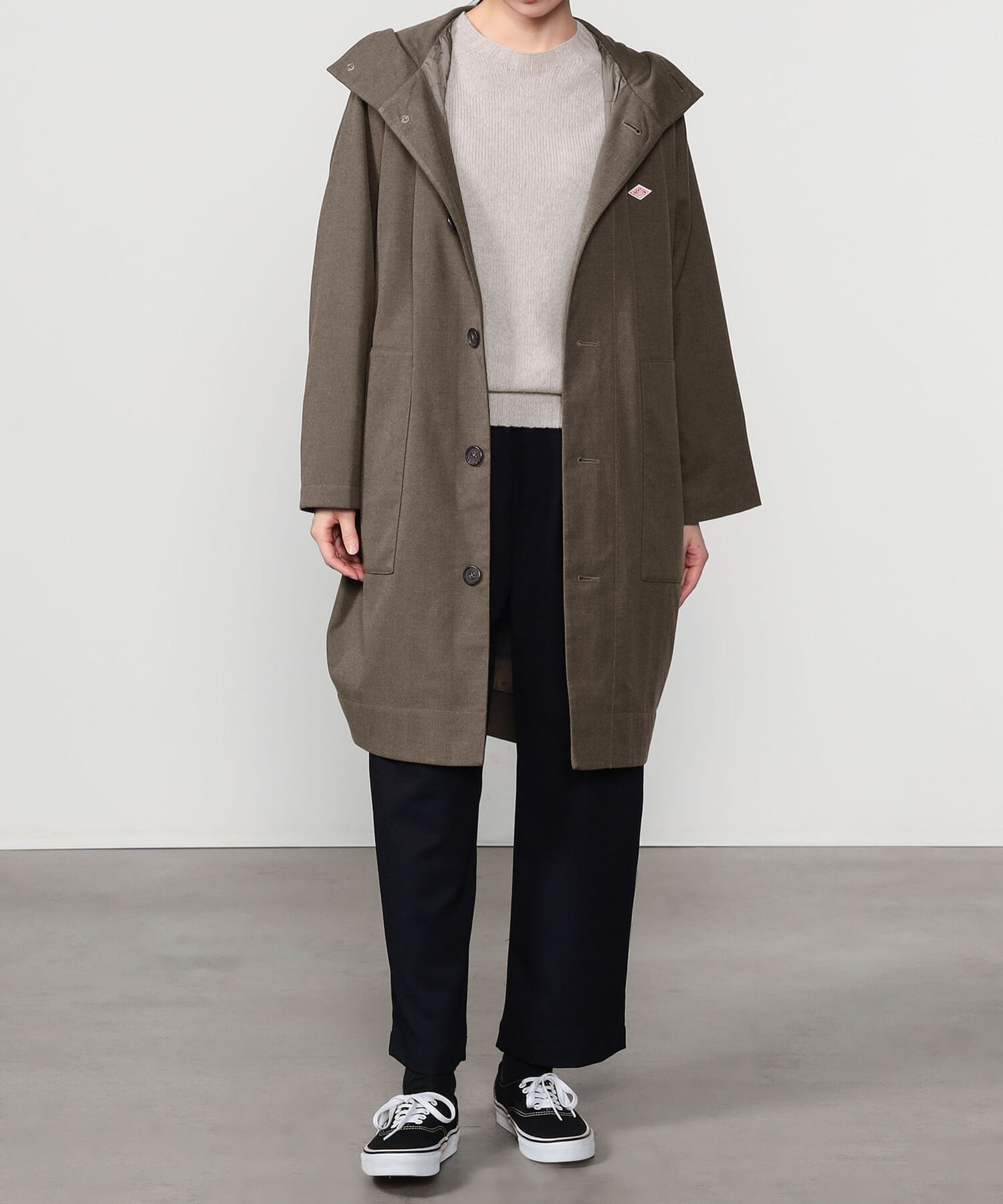 楽天市場】ダントン ウール ライトパイル フードロングコート (DT