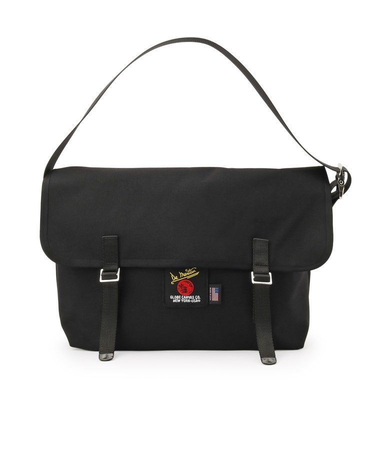 De Martini 3602 ディ マティーニ ブラック メッセンジャーバッグ DE MARTINI* 3602 messenger bag (canvas black/orange) - BLUE