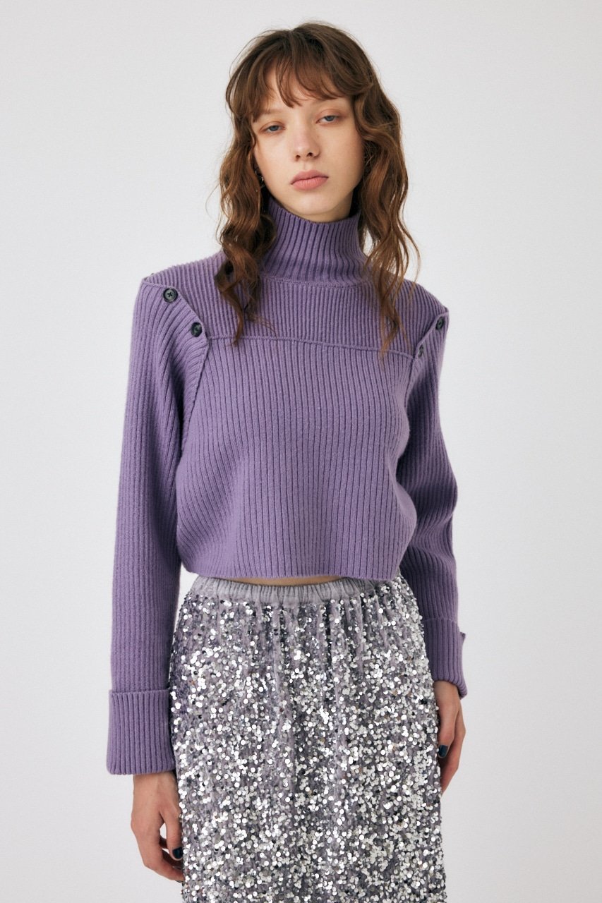 SALE／50%OFF】MOUSSY LAYERED LIKE オープンショルダーニット