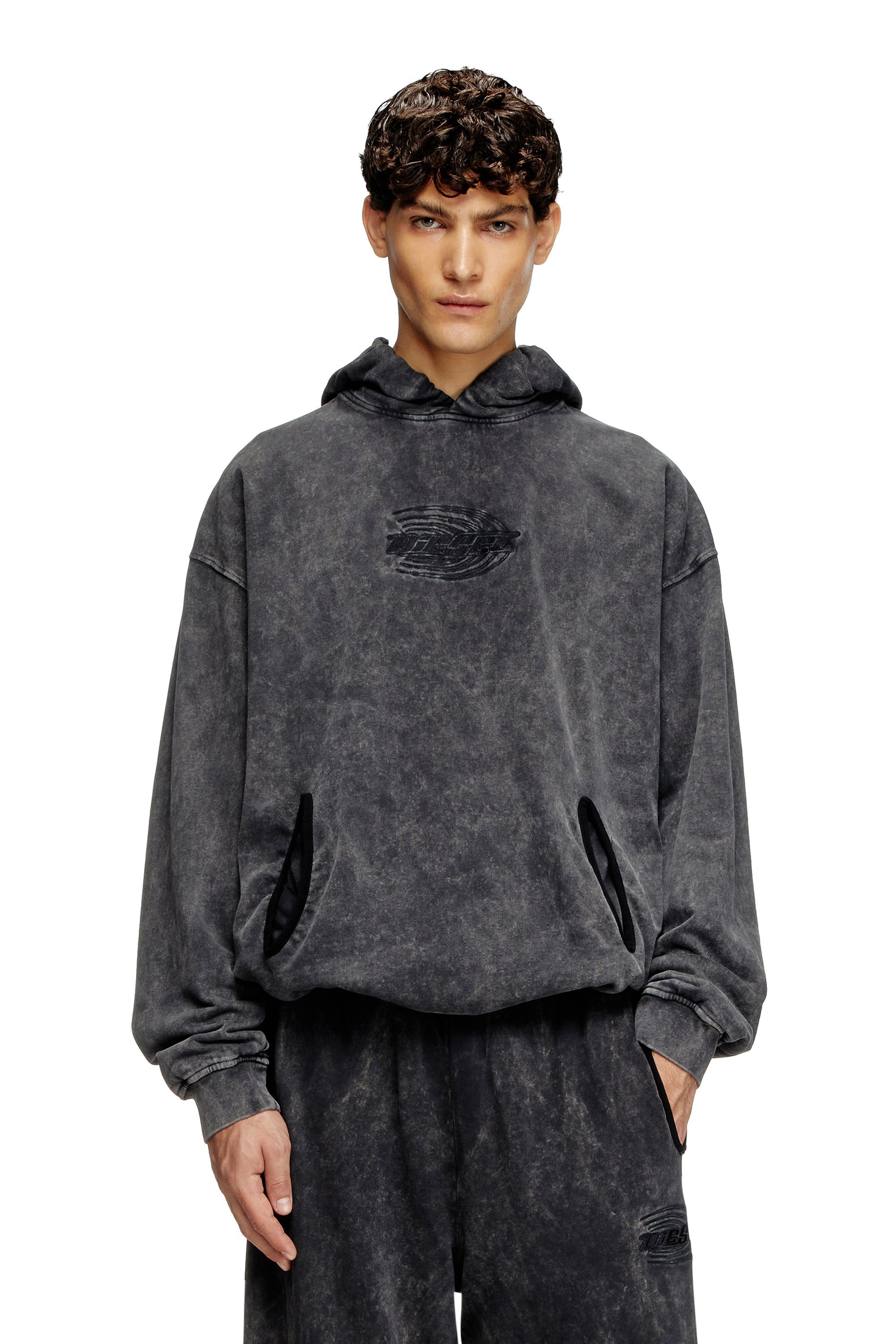 楽天市場】DIESEL メンズ スウェット パーカー デニム D-UM-RIB