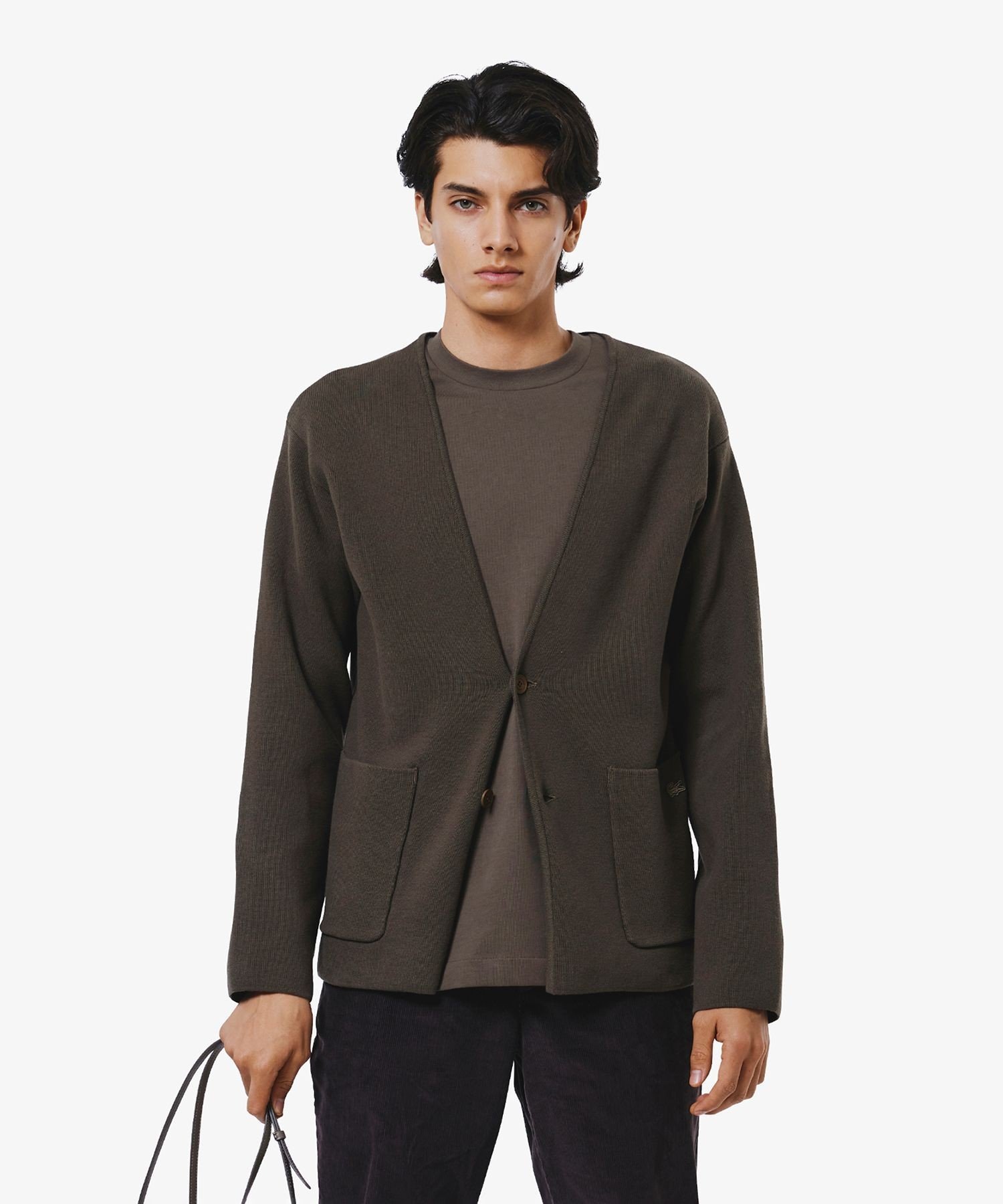 楽天市場】ラコステ ガーター編み Vネック カーディガン LACOSTE