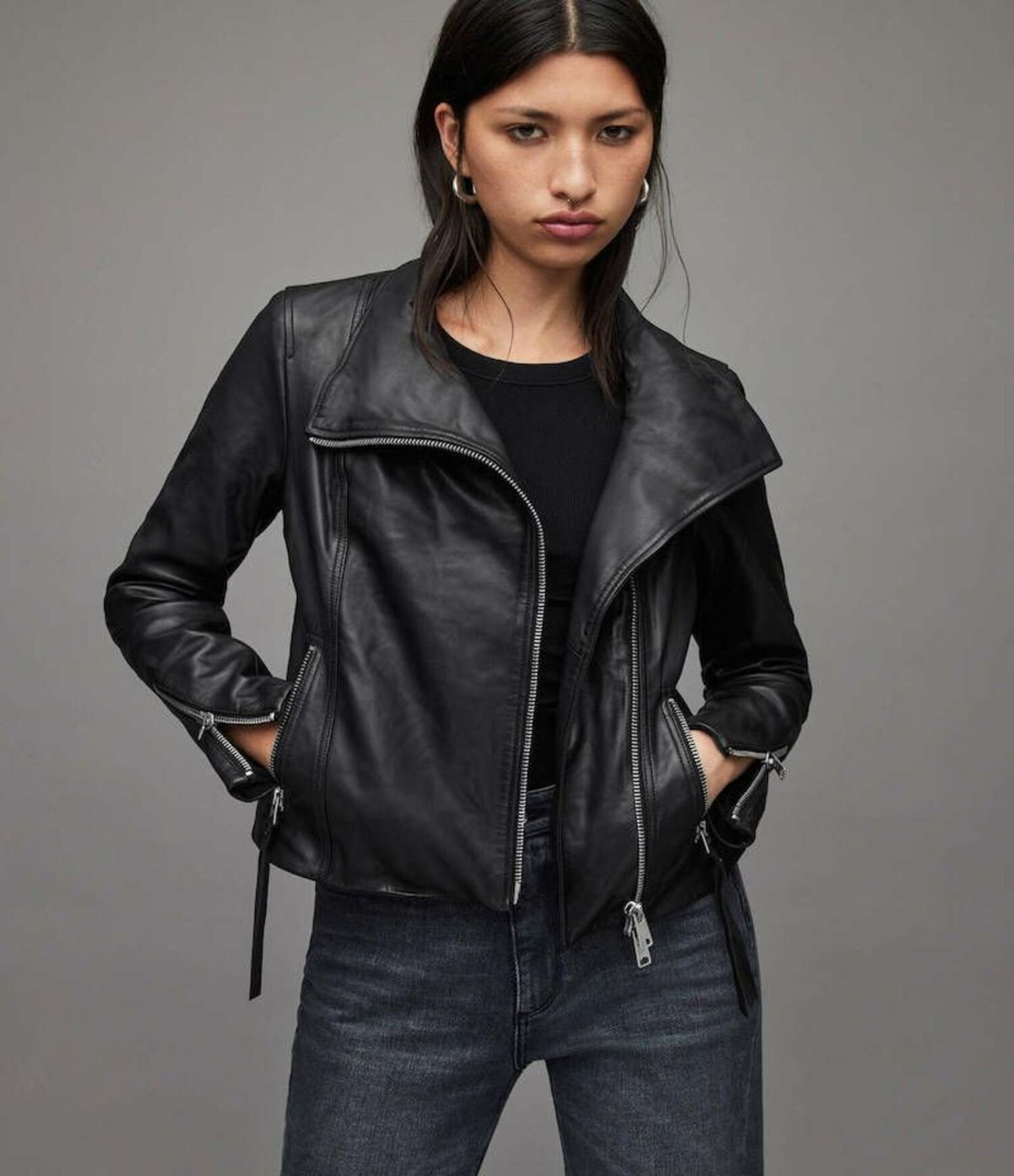 ALLSAINTS (W)ELLIS BIKER オールセインツ ジャケット・アウター