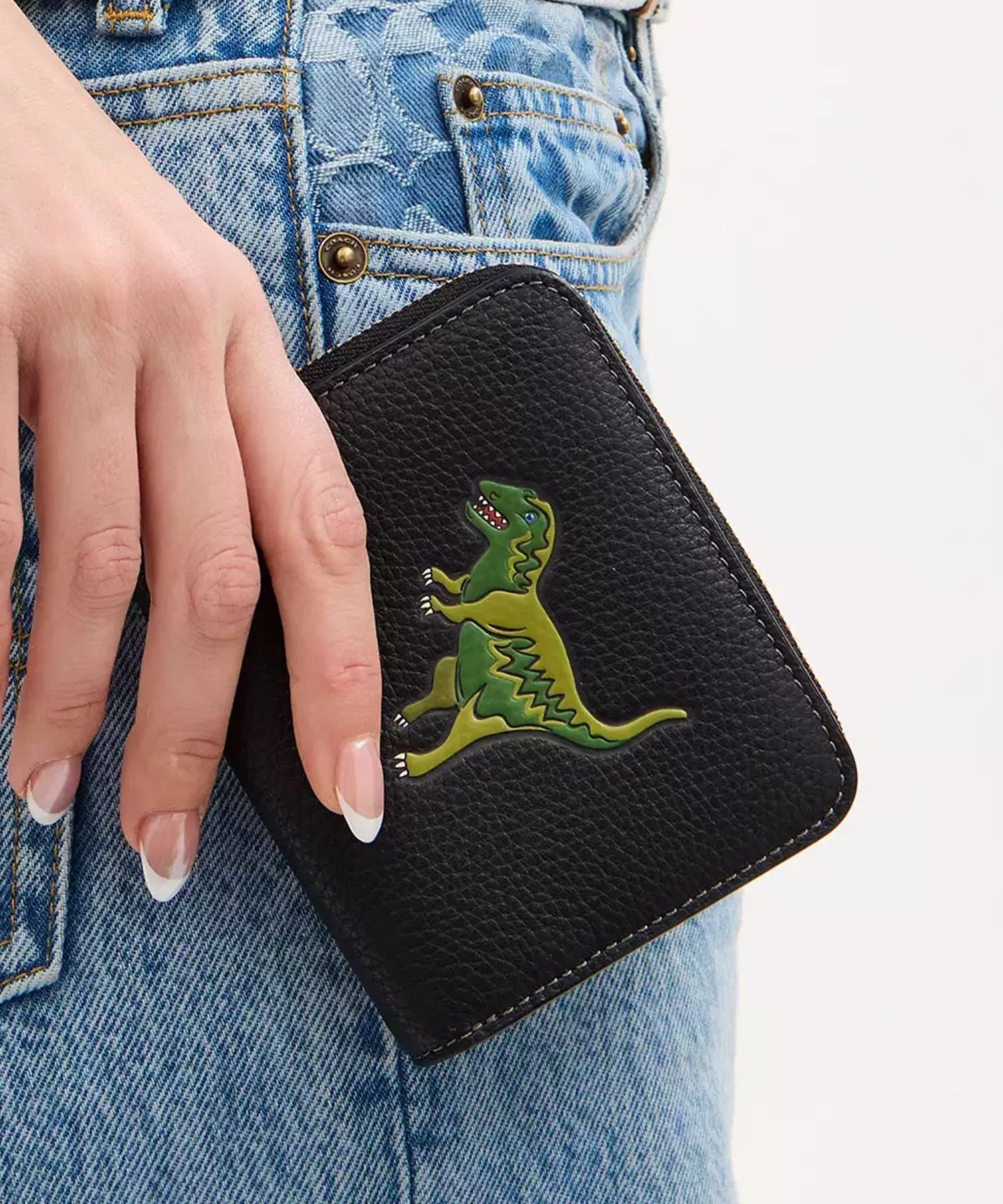 楽天市場】COACH コーチ レキシー レザー コインケース 恐竜 グリーン