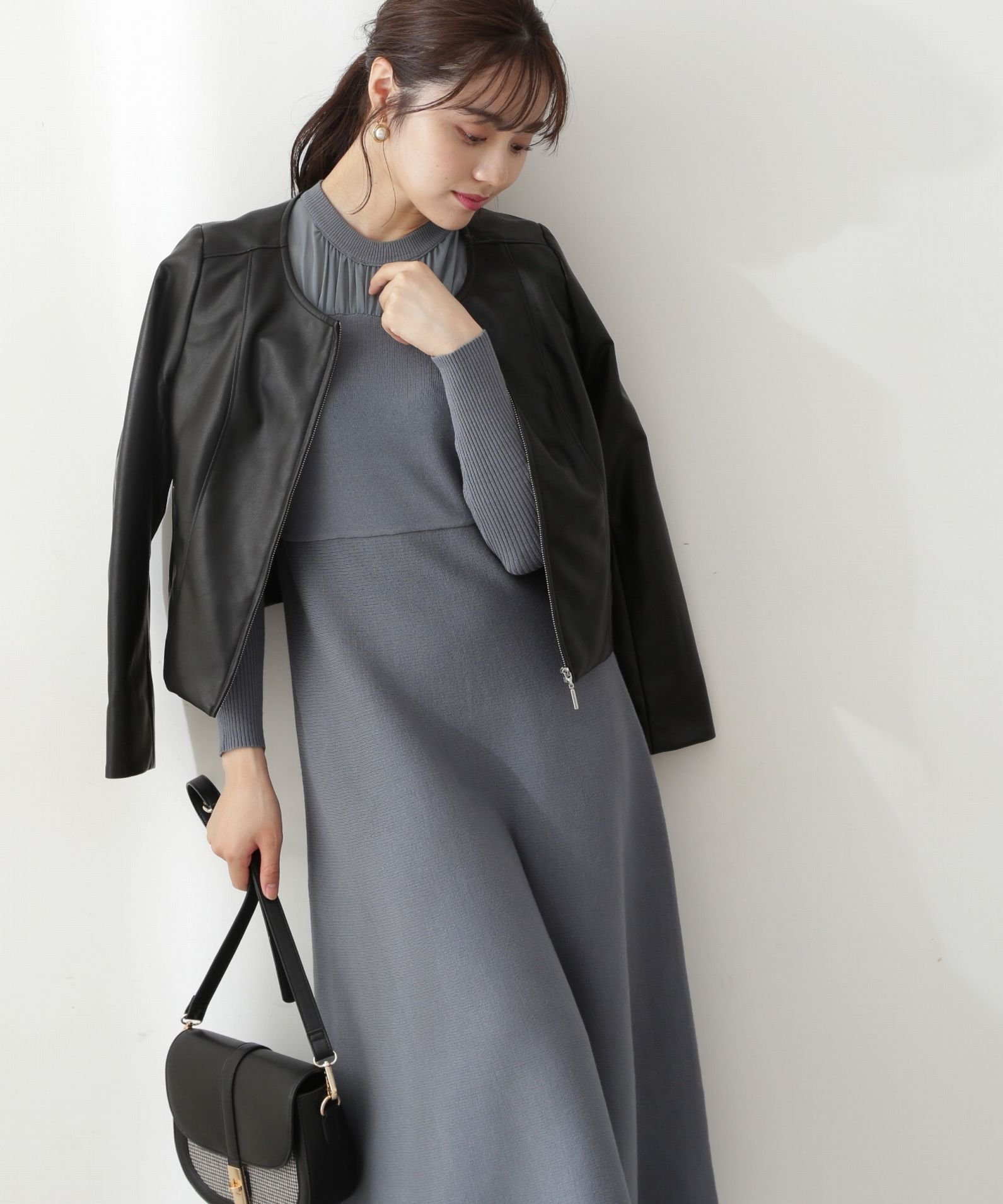 SALE／50%OFF】PROPORTION BODY DRESSING シアーパフニットワンピース