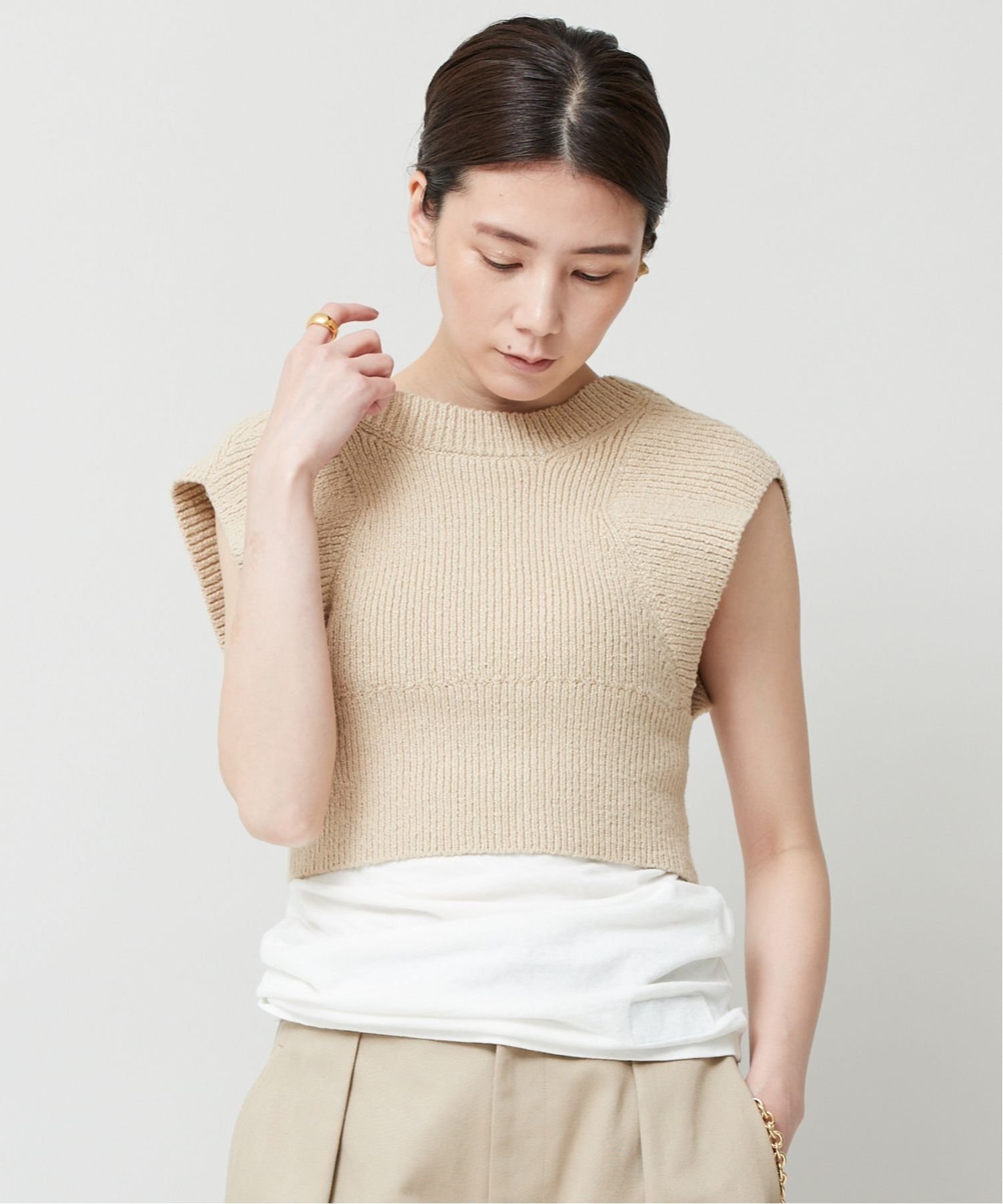 SALE／40%OFF】Curensology マイクロニットベスト カレンソロジー 